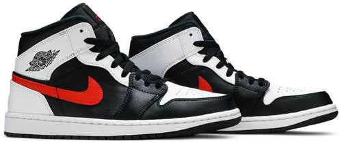 Air Jordan 1 Mid 'Black Chile Red White' - Image 5