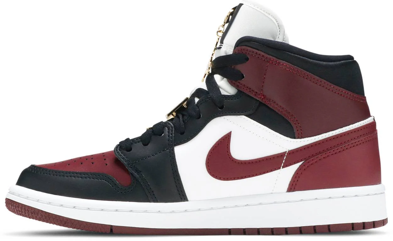 Air Jordan 1 Mid SE 'Black Dark Beetroot' (Women's) - Image 2