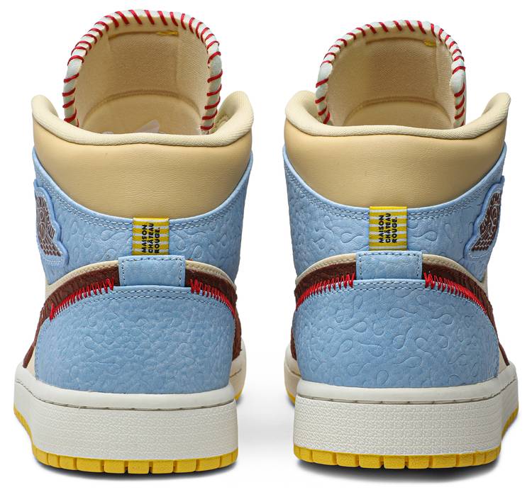 Air Jordan 1 Mid SE Fearless 'Maison Chateau Rouge' - Image 4