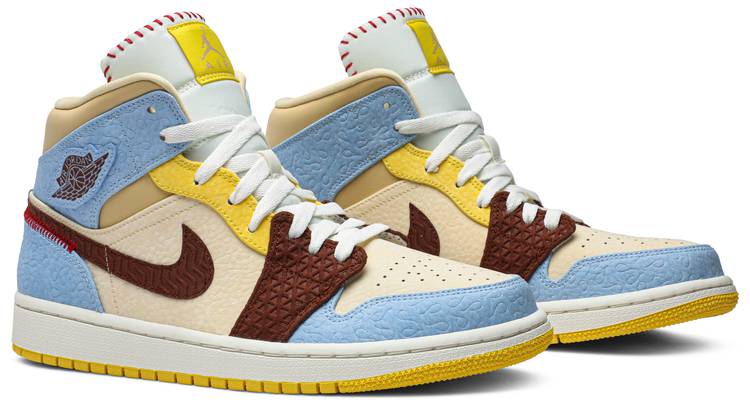 Air Jordan 1 Mid SE Fearless 'Maison Chateau Rouge' - Image 5