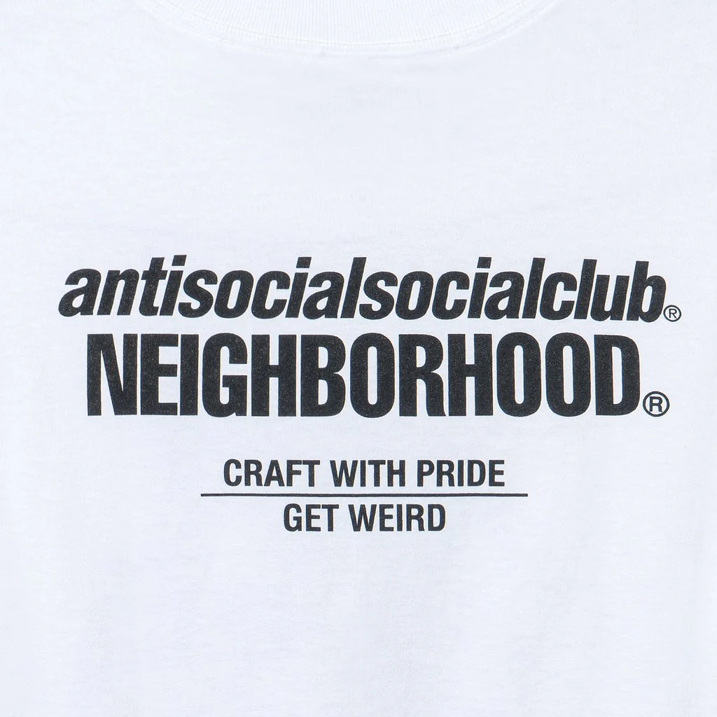 ASSC x Neighborhood Cambered Tee - White - Image 4