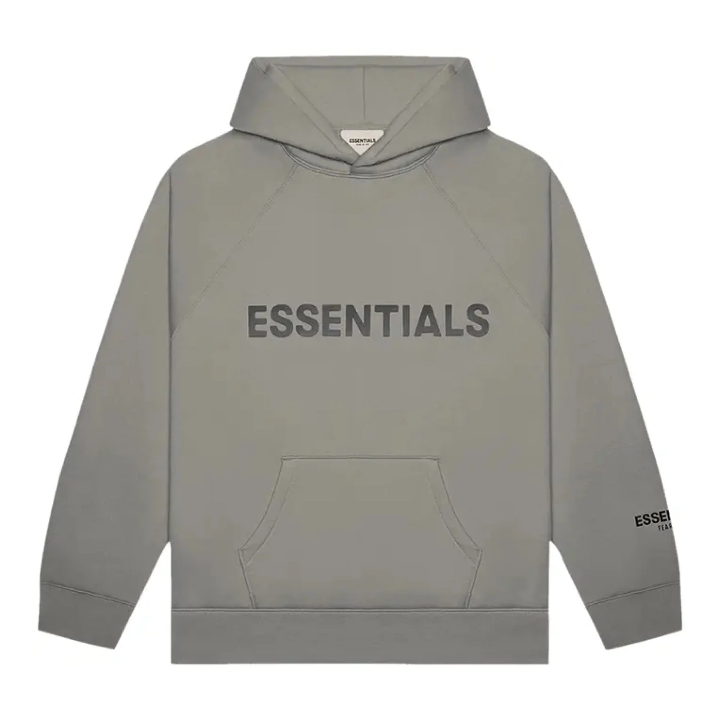 FEAR OF GOD ESSENTIALS 3D Silicon Applique Hoodie - Cement