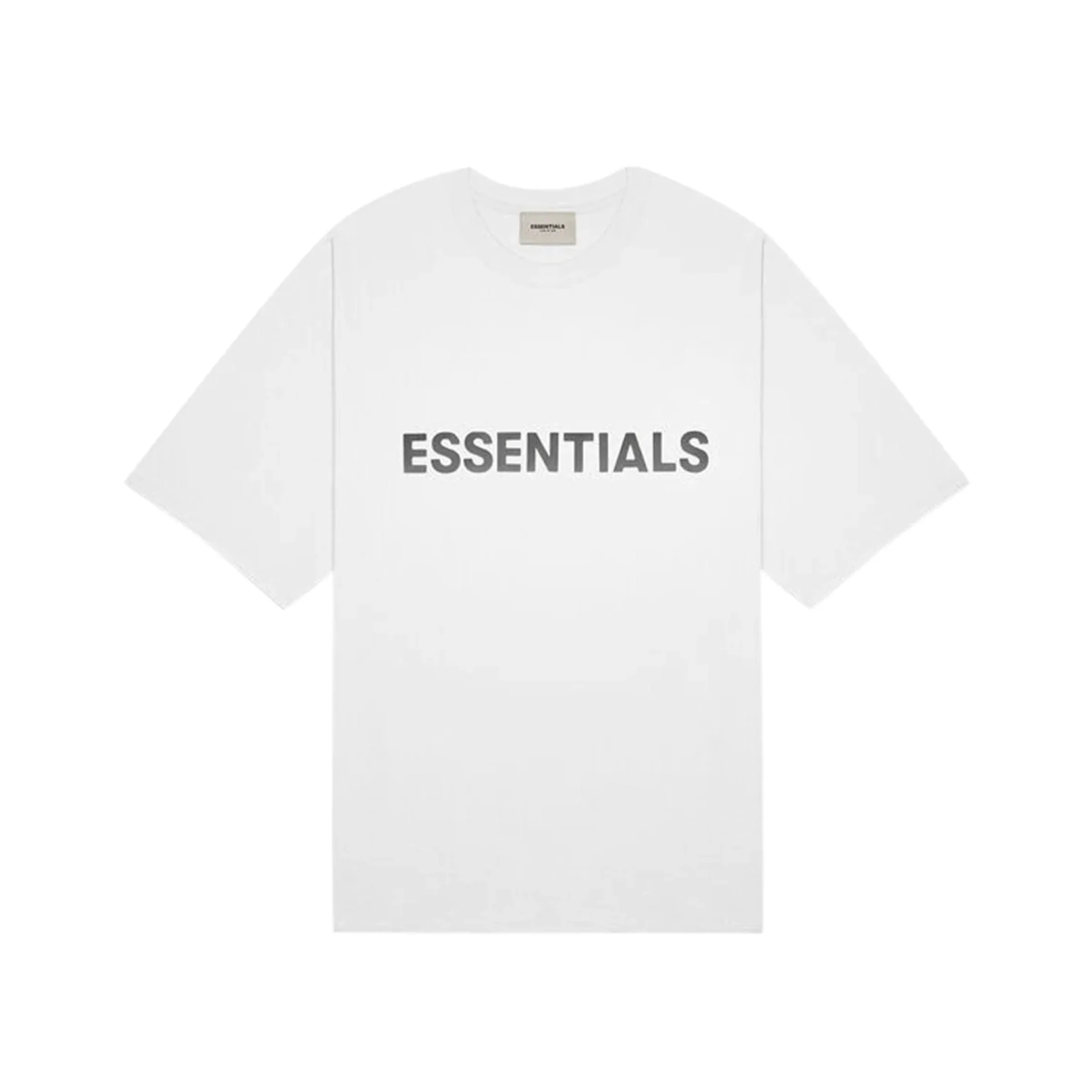 FEAR OF GOD ESSENTIALS 3D Silicon Applique T-Shirt - White