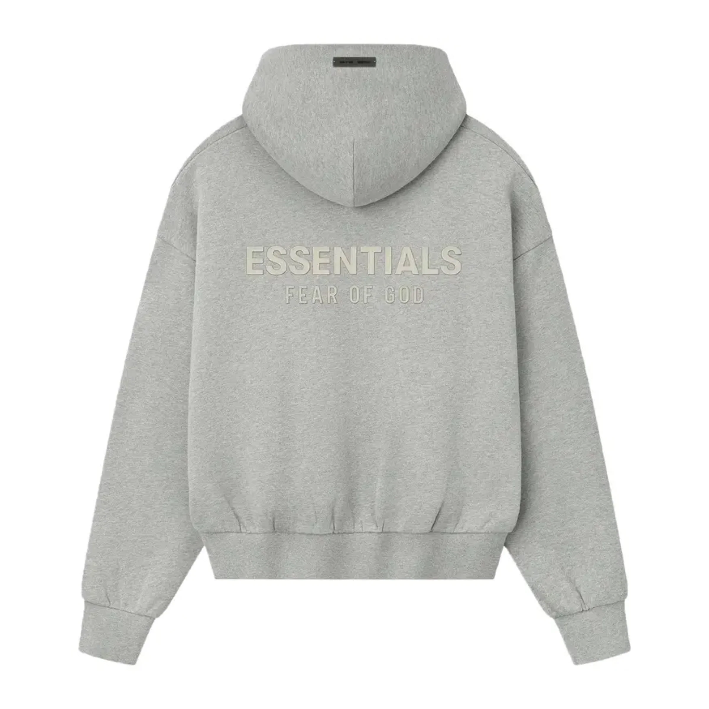 FEAR OF GOD ESSENTIALS Classic Fleece Hoodie - Concrete Heather (SS25) - Image 2