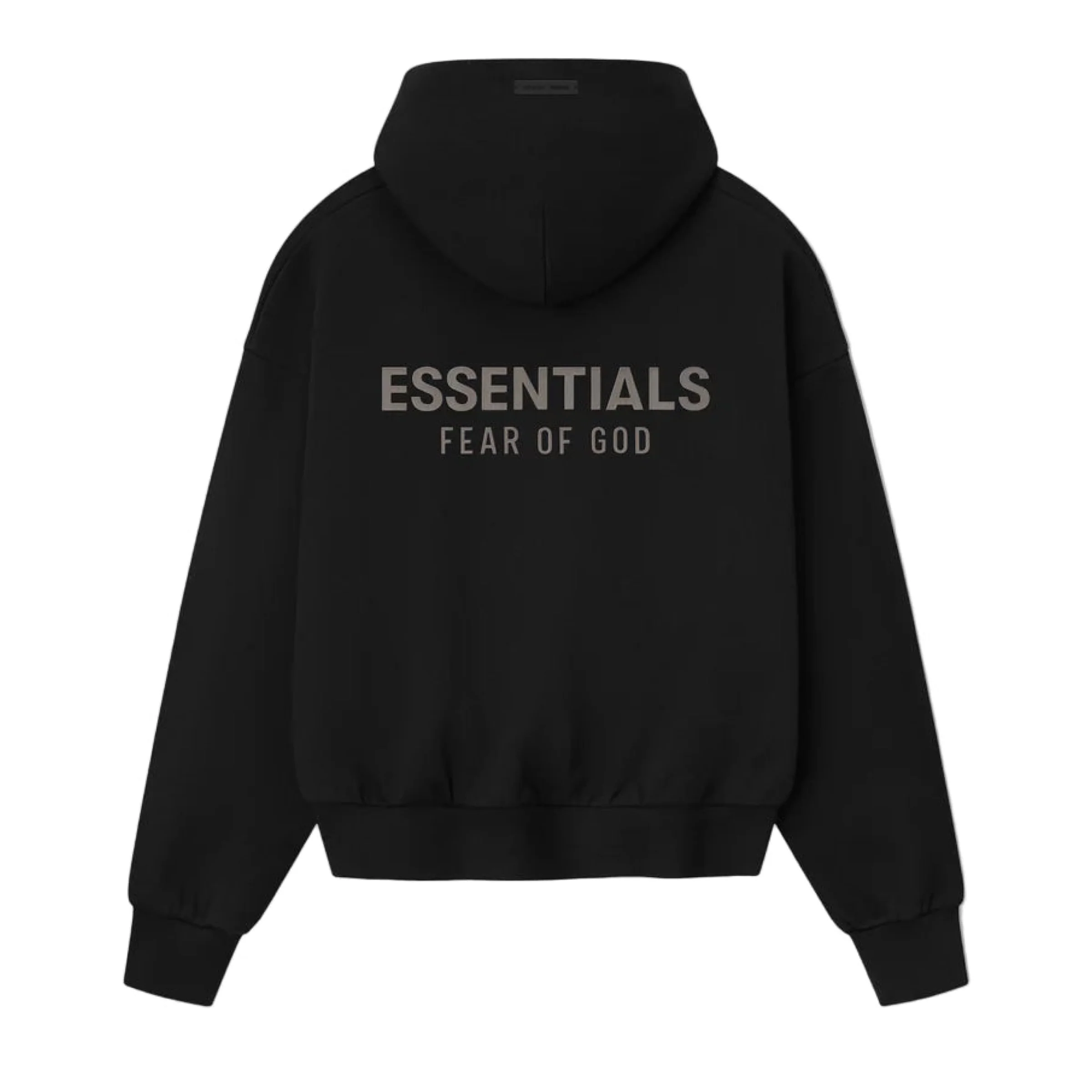 FEAR OF GOD ESSENTIALS Classic Fleece Hoodie - Jet Black (SS25) - Image 2