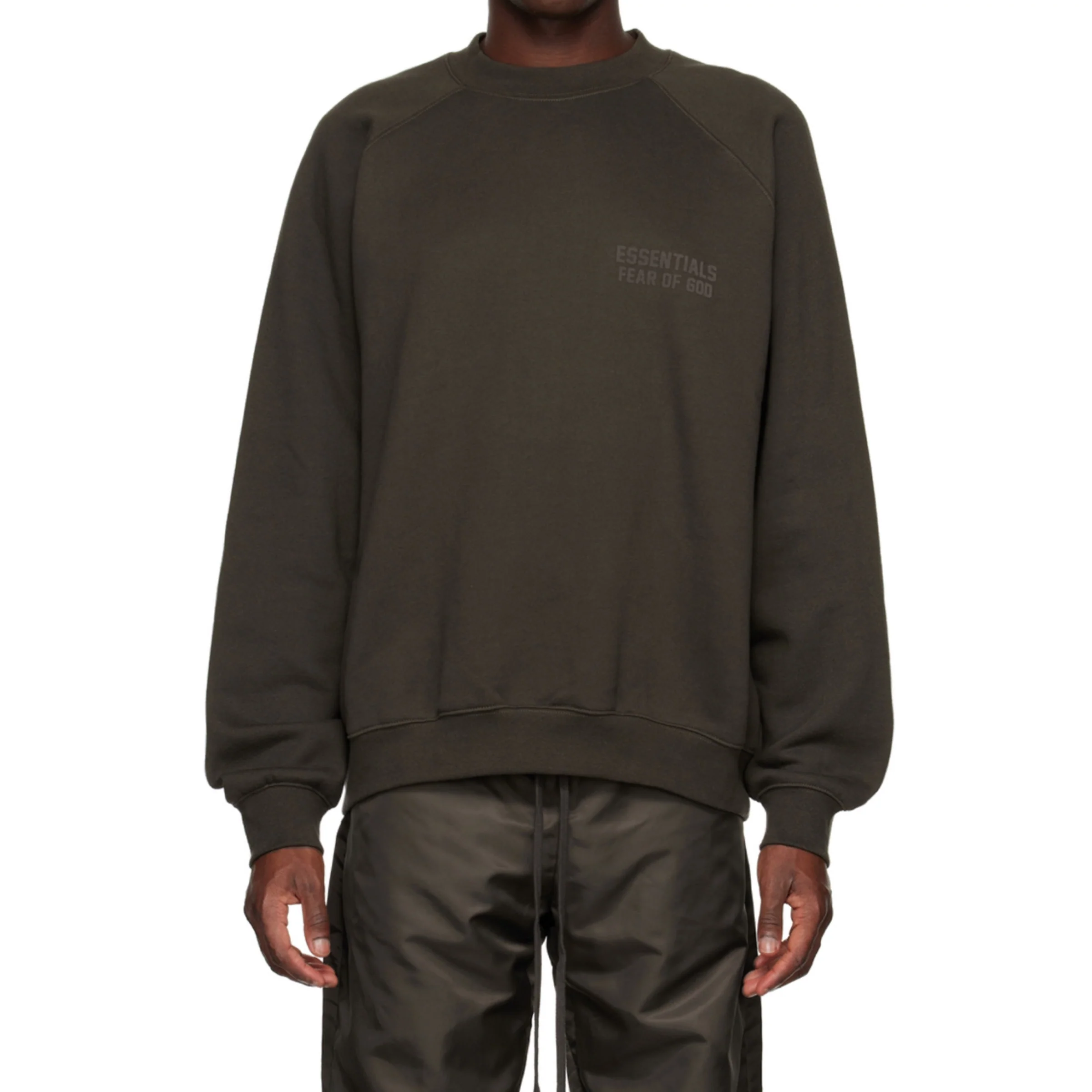FEAR OF GOD ESSENTIALS Crewneck - Off Black (Fall 22) - Image 3