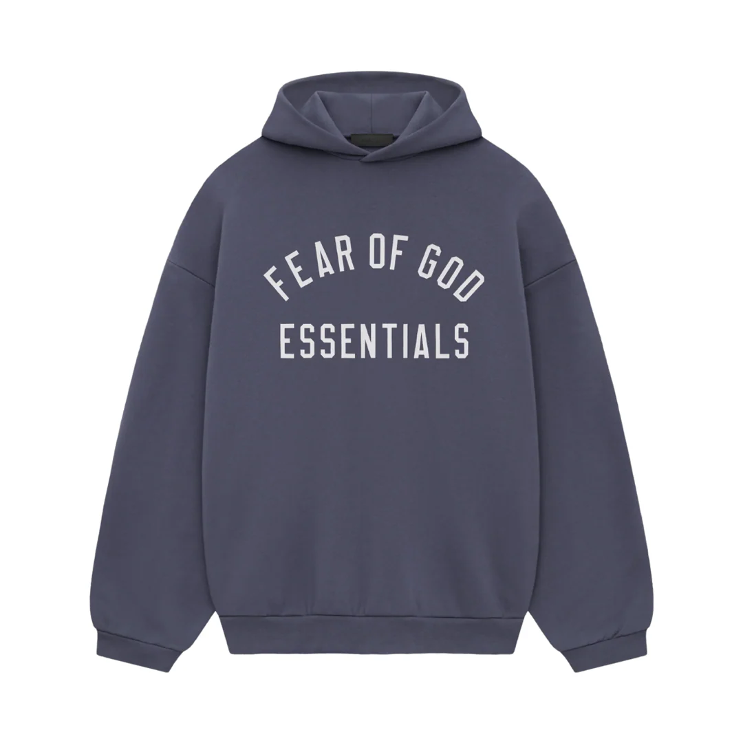 FEAR OF GOD ESSENTIALS Fleece Hoodie - Marine (Holiday 2024)