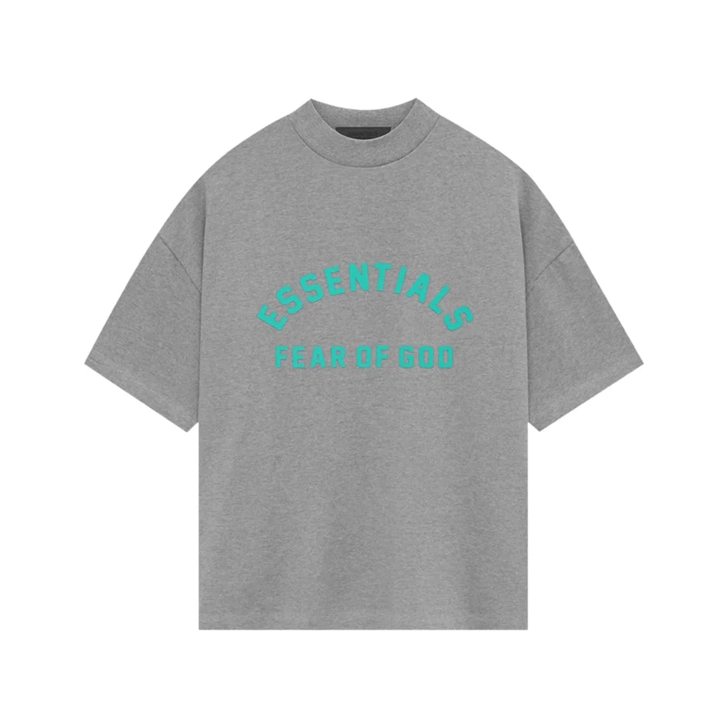 FEAR OF GOD ESSENTIALS Heavy Jersey Crewneck T-Shirt - Dark Heather Grey