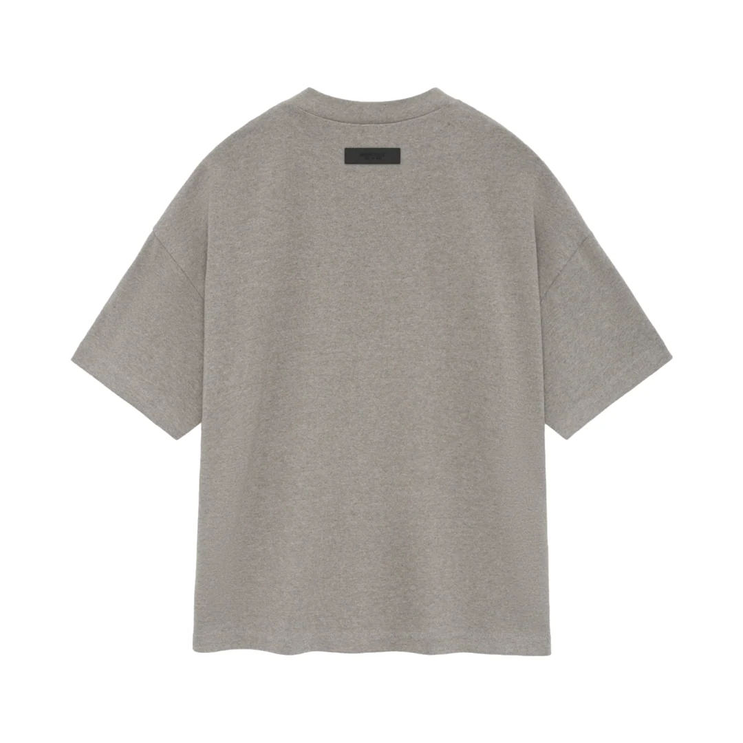 FEAR OF GOD ESSENTIALS Heavy Jersey Crewneck T-Shirt - Heather Grey (SS24) - Image 2