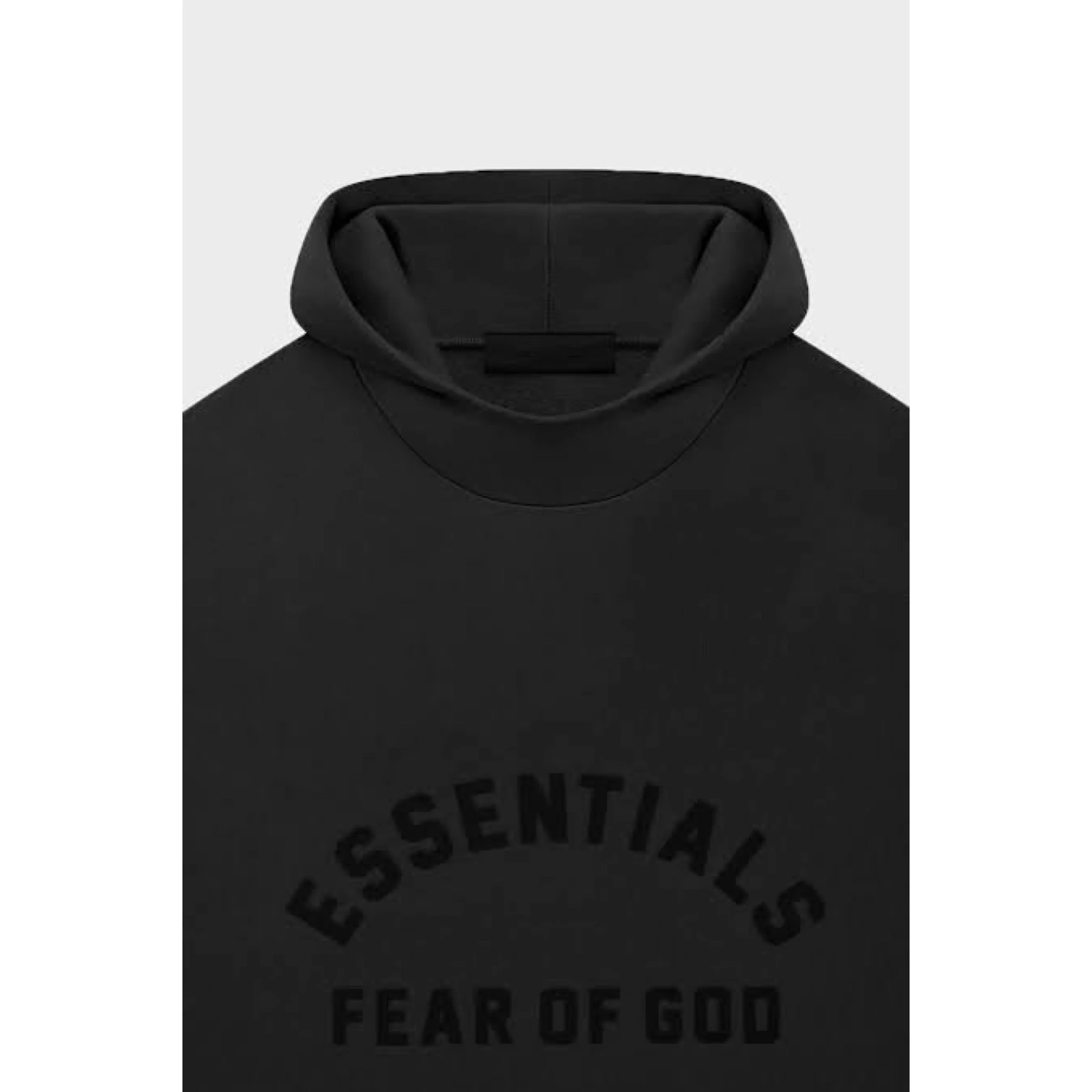 FEAR OF GOD ESSENTIALS Hoodie - Jet Black (SS23 Core Collection) - Image 5