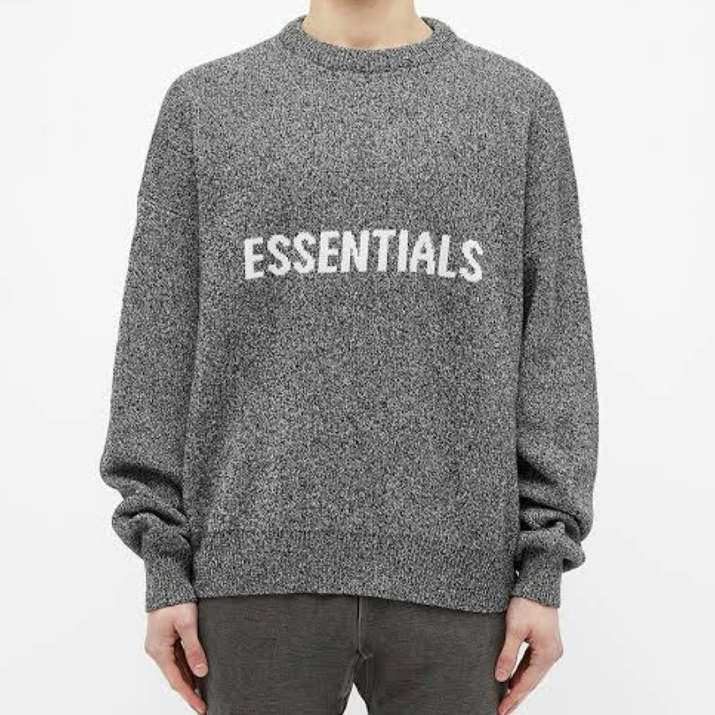 FEAR OF GOD ESSENTIALS Knit Sweater - Grey Melange - Image 2