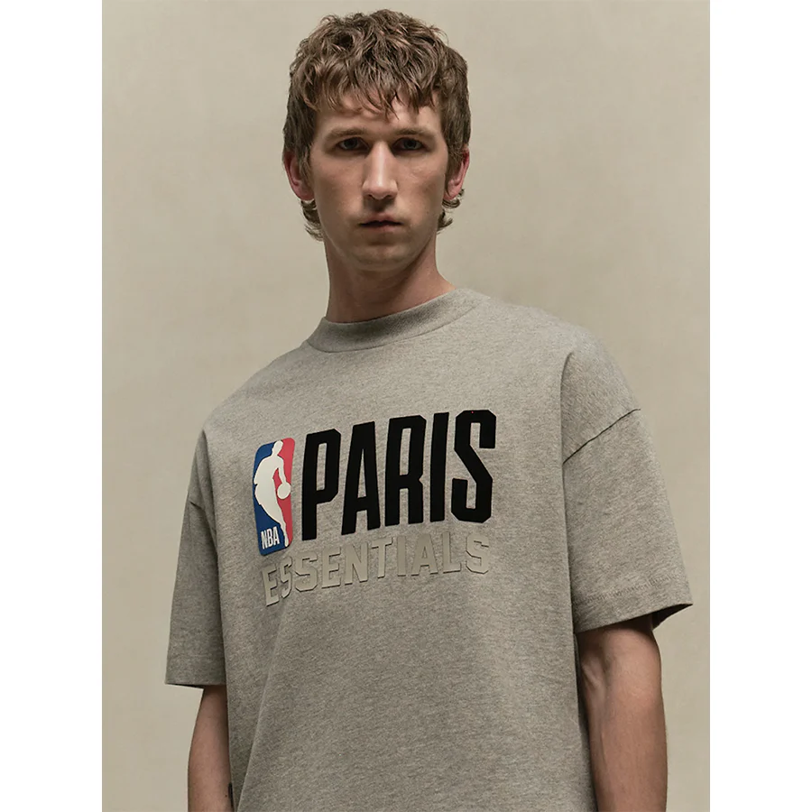 FEAR OF GOD ESSENTIALS Paris T-Shirt - Warm Heather (NBA Collection) - Image 3
