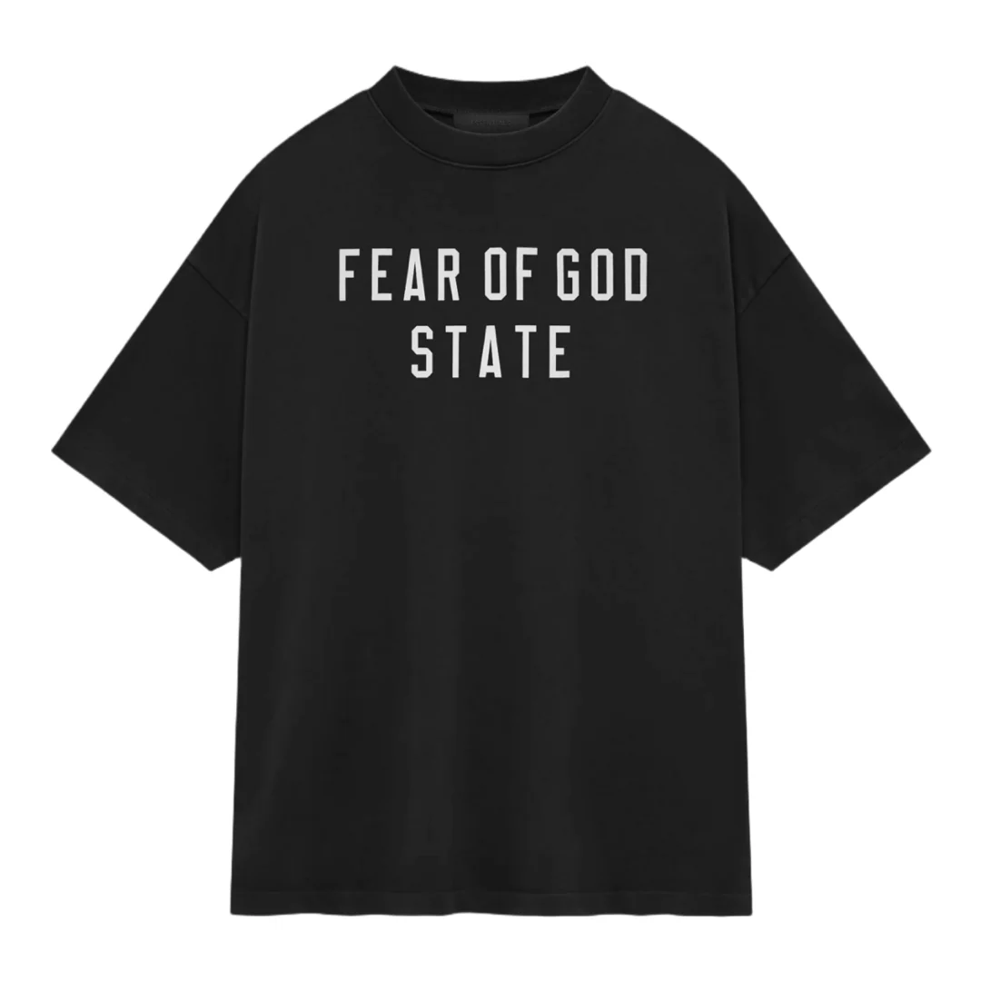 FEAR OF GOD ESSENTIALS State Heavy Jersey T-Shirt - Black (FW24)
