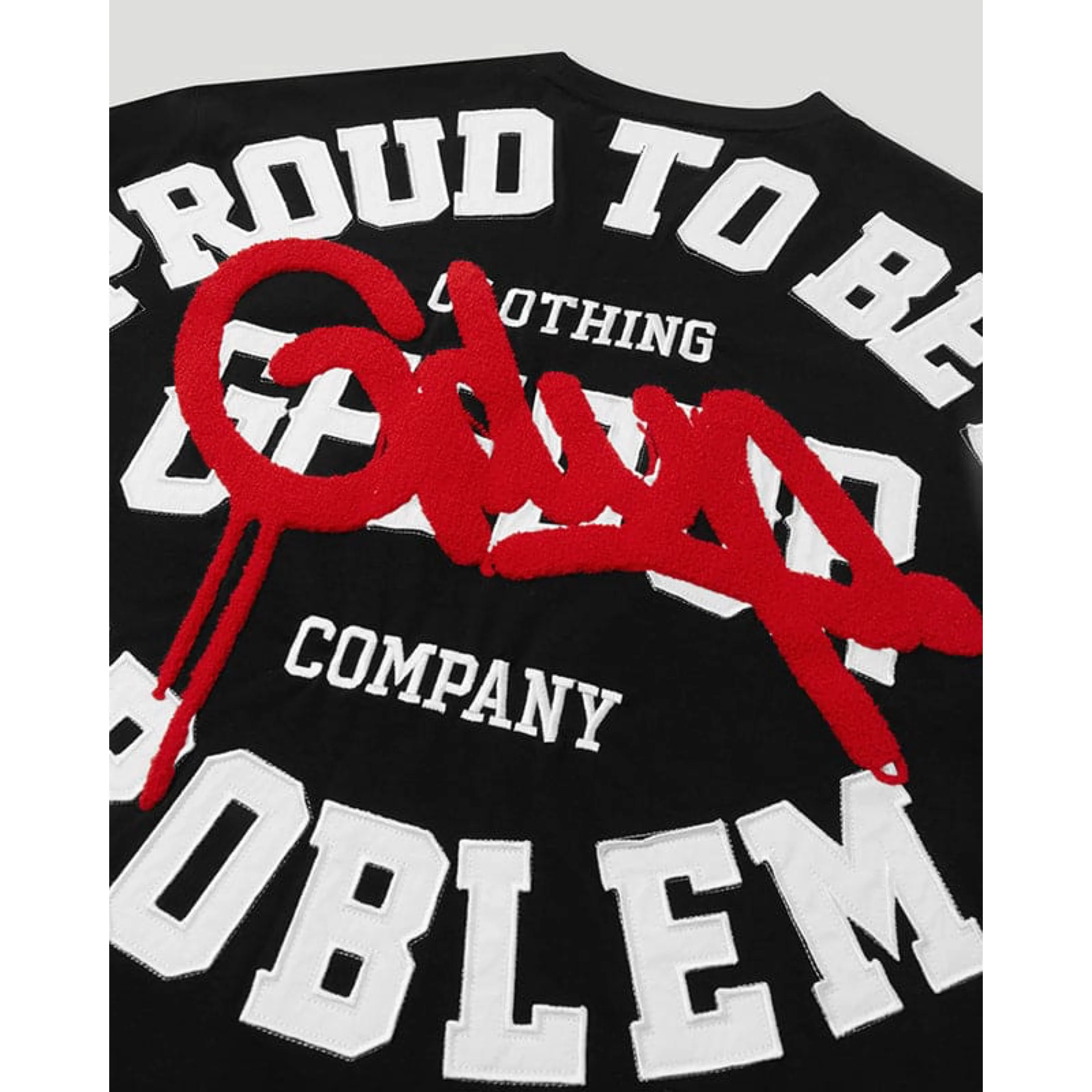 GEEDUP Proud To Be A Problem T-Shirt - Black/Red - Image 3