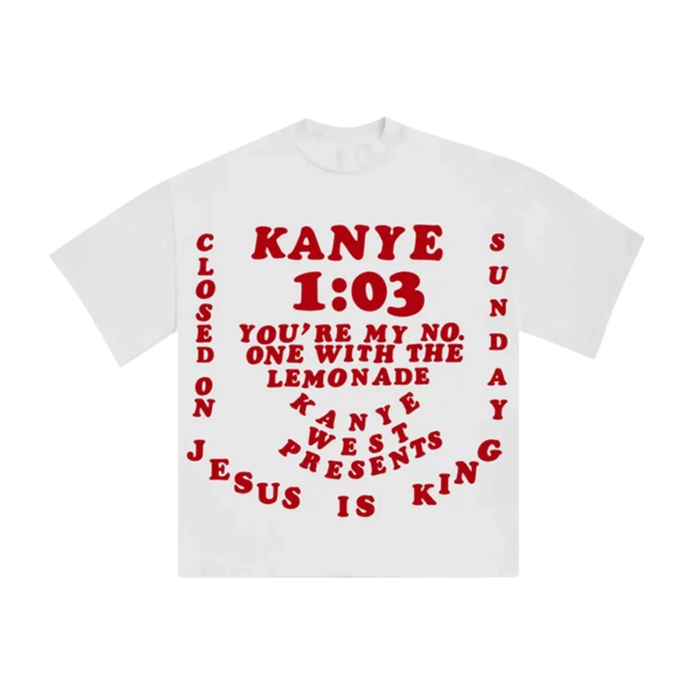 Yeezy CPFM for Jesus Is King III T-Shirt - White