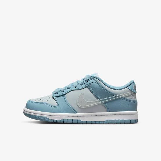 Nike Dunk Low 'Clear Blue Swoosh' (GS) - Image 2