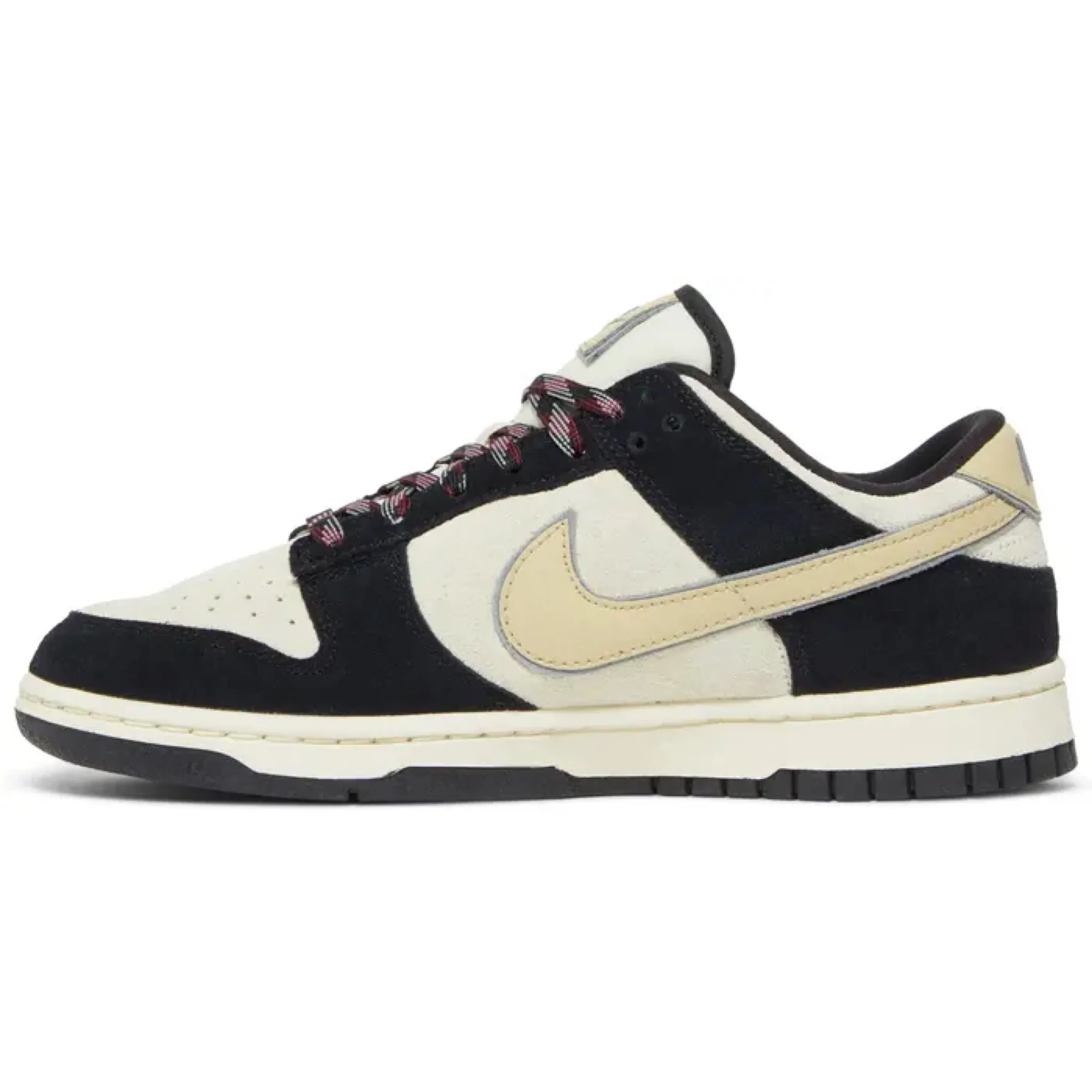 Nike Dunk Low LX 'Black Suede Team Gold' (Women's) - Image 2