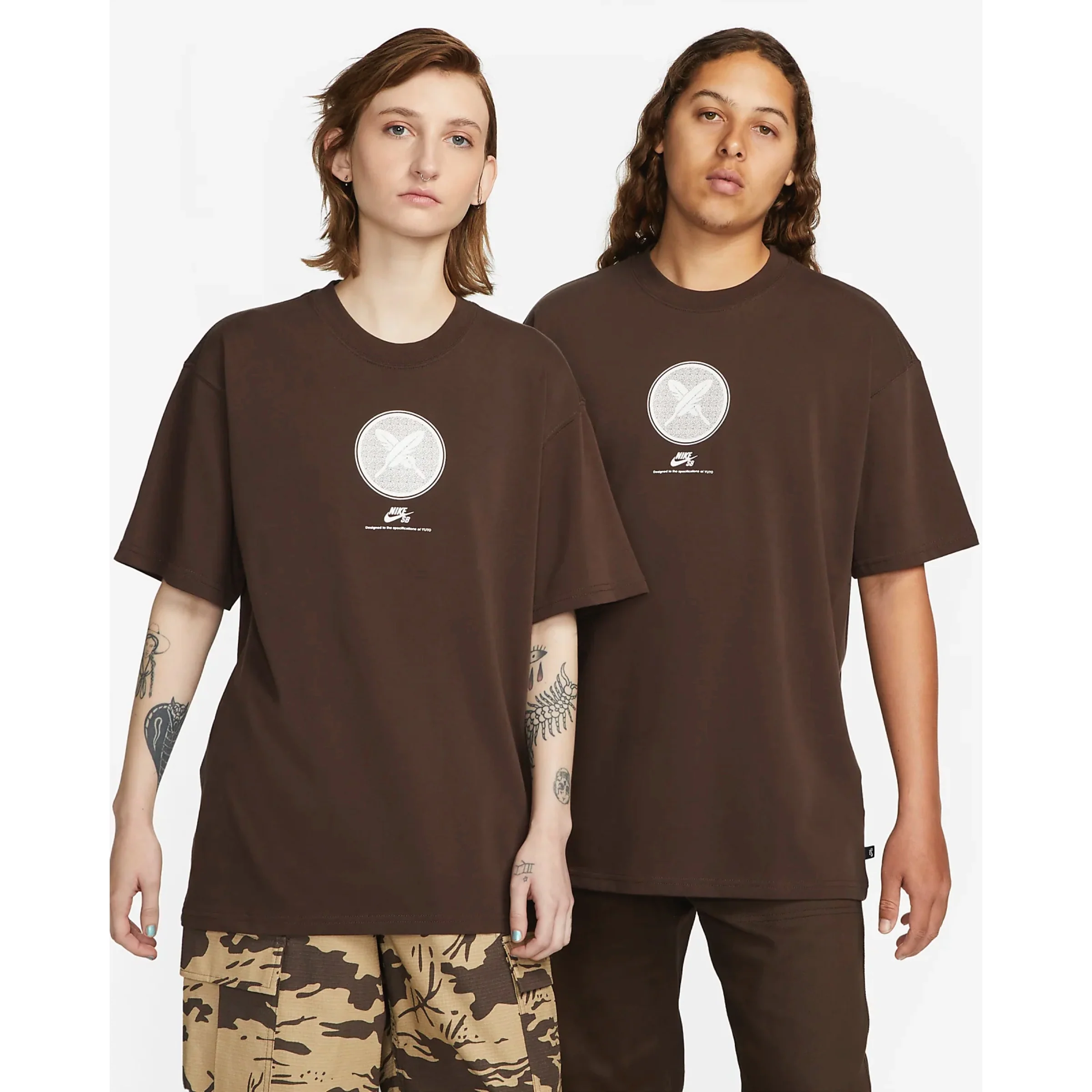 Nike SB Yuto Max90 Skate T-Shirt - Baroque Brown - Image 2