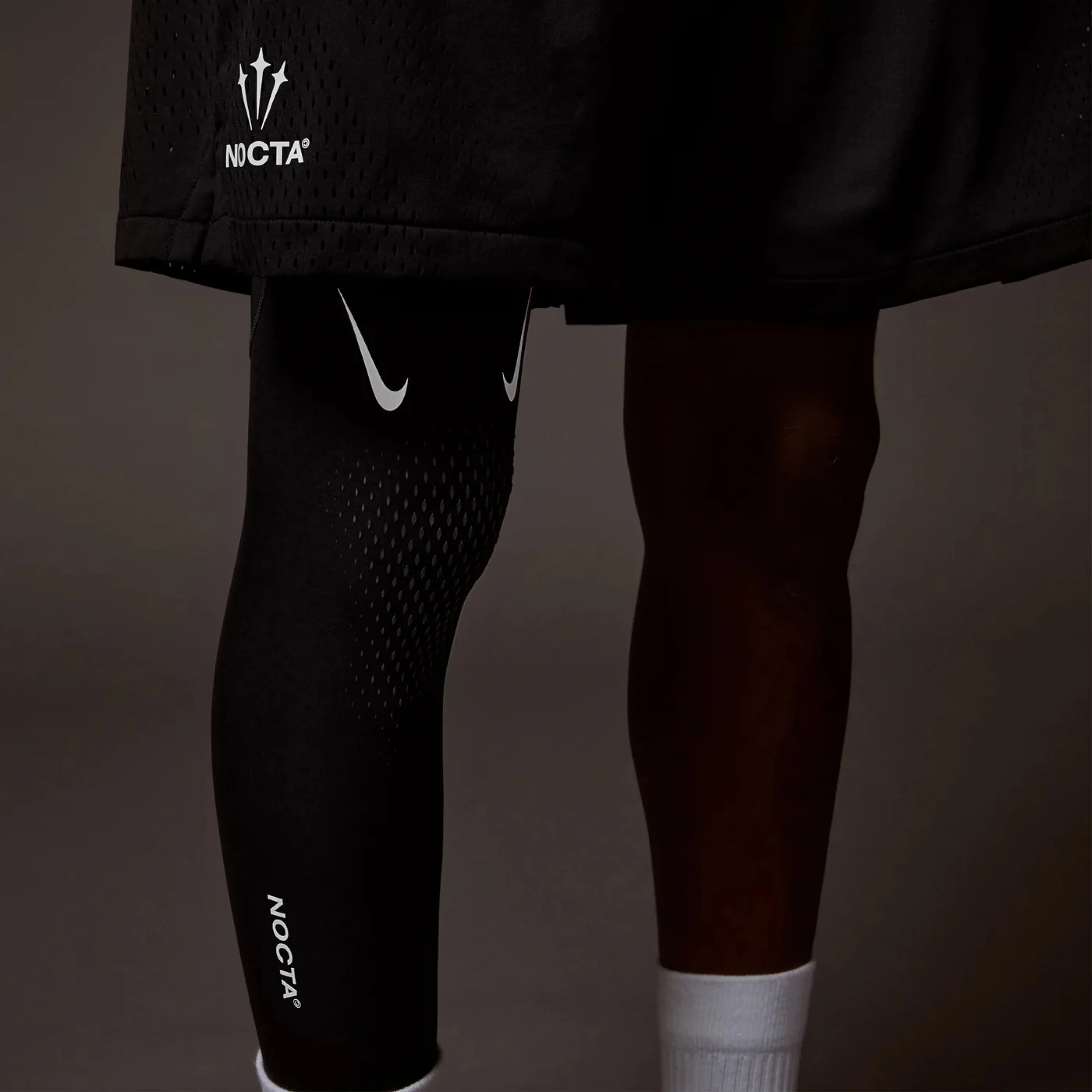Nike x NOCTA Basketball Single Leg Tights (Right) - Black - Image 3