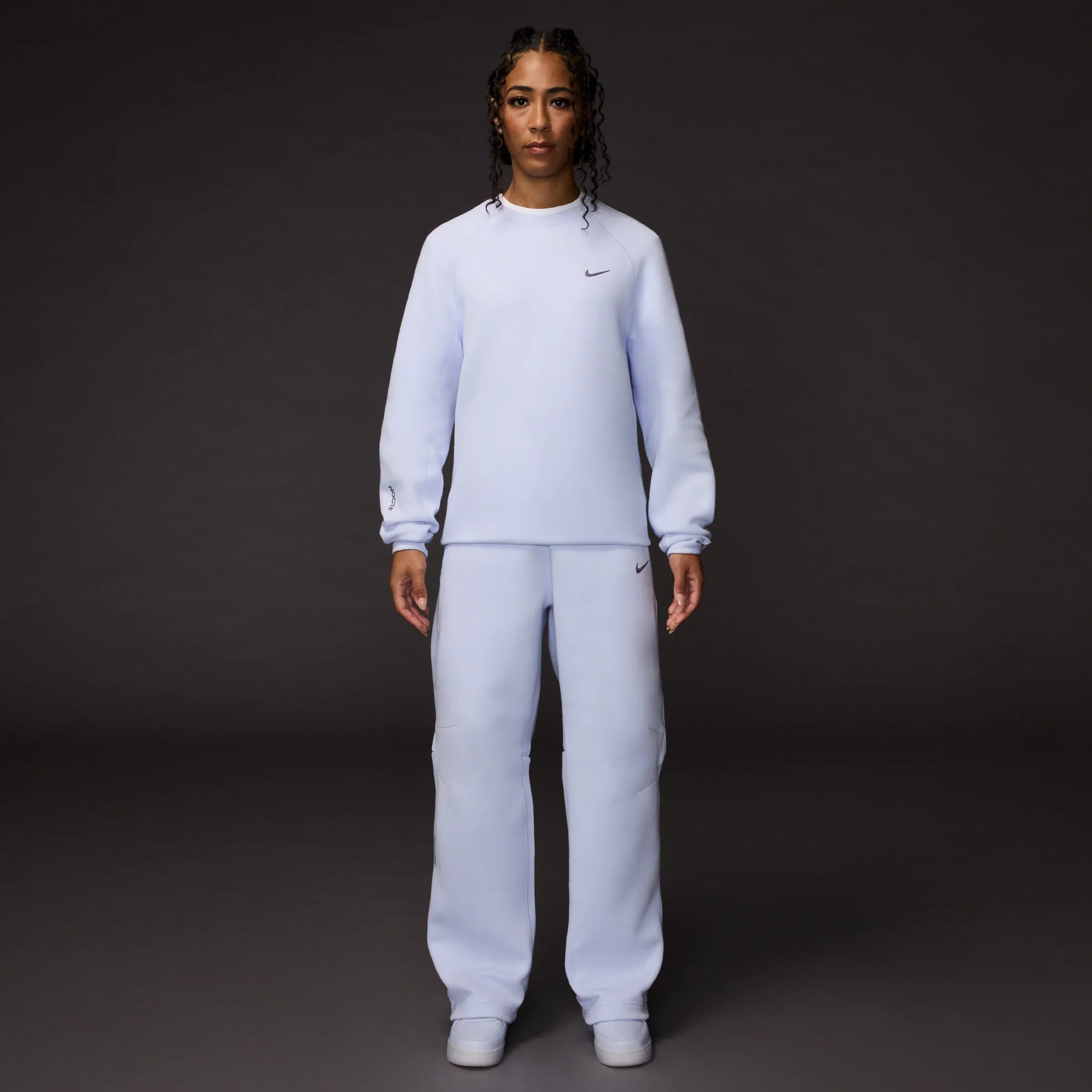 Nike x NOCTA Tech Fleece Crew - Palest Purple - Image 6