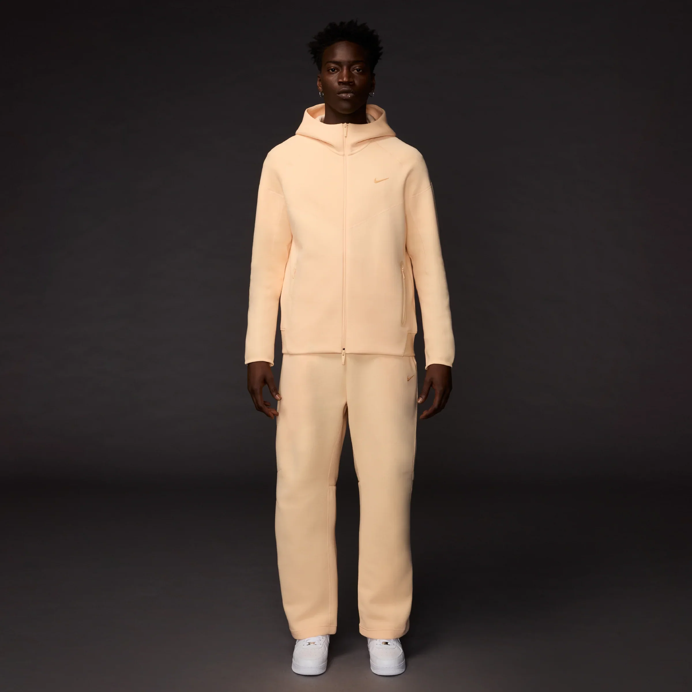 Nike x NOCTA Tech Fleece Full Zip Hoodie - Ice Peach - Image 2