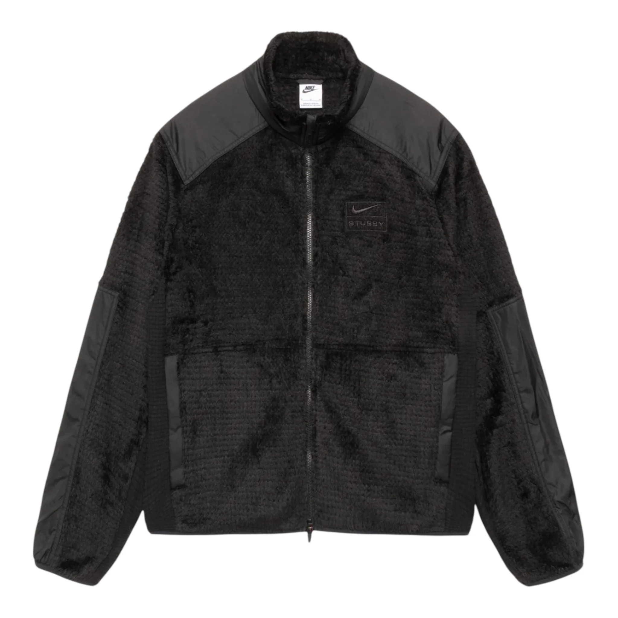 Nike x Stussy Full Zip Fleece Jacket - Black