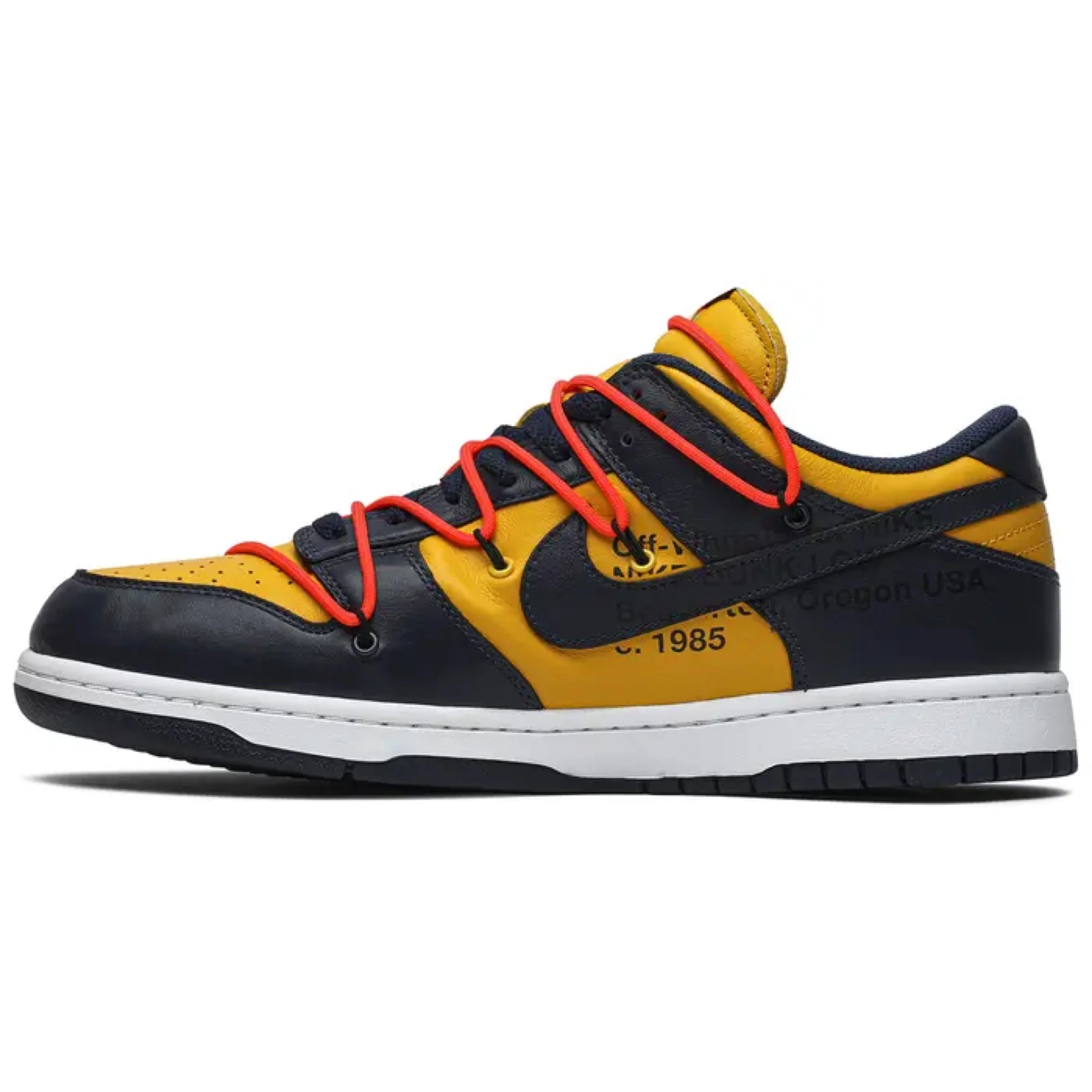 Off-White x Nike Dunk Low 'University Gold' - Image 2