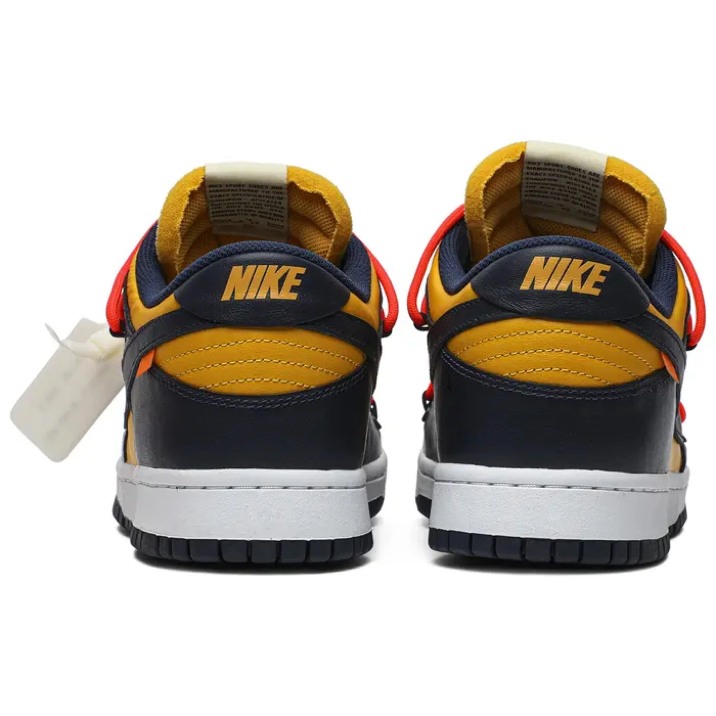 Off-White x Nike Dunk Low 'University Gold' - Image 4