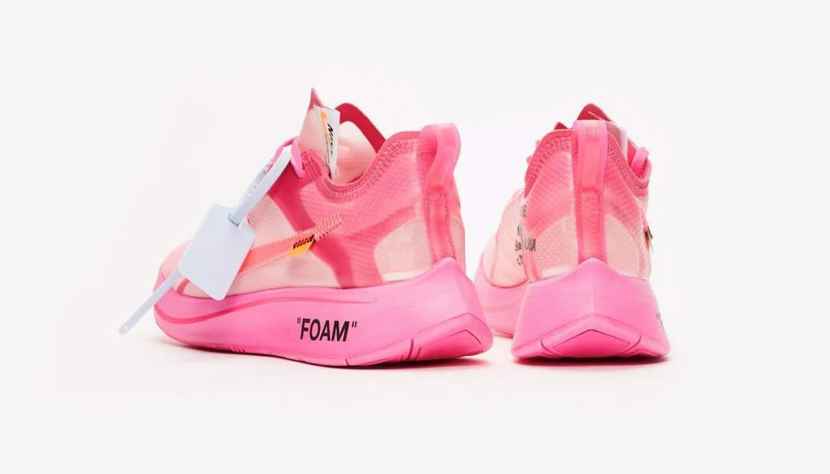 Off-White x Nike Zoom Fly 'Tulip Pink' - Image 2