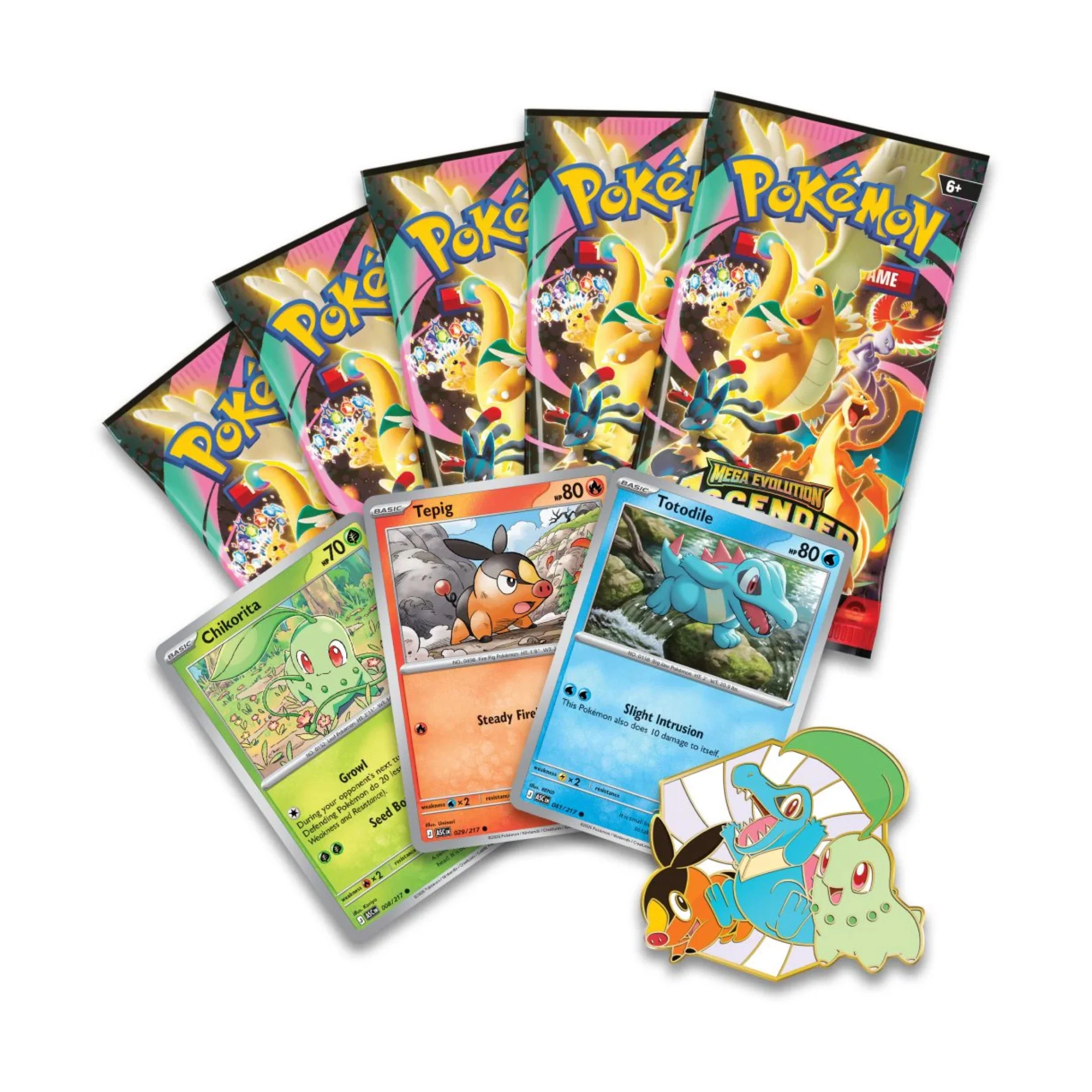 Pokemon TCG Mega Evolution - Ascended Heroes First Partners Deluxe Pin Collection - Image 3