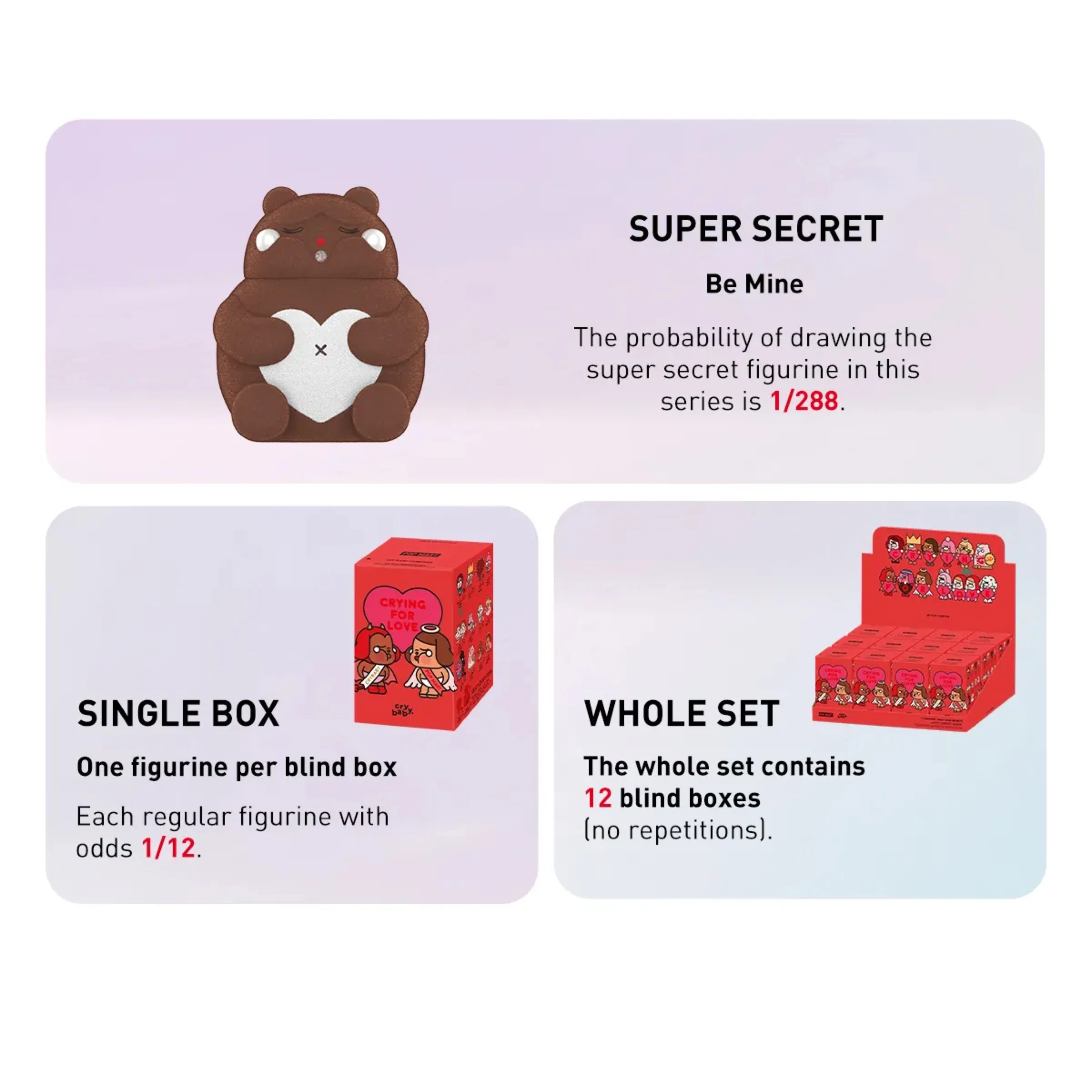 Pop Mart CryBaby Crying For Love Series Figures Blind Box - Image 5