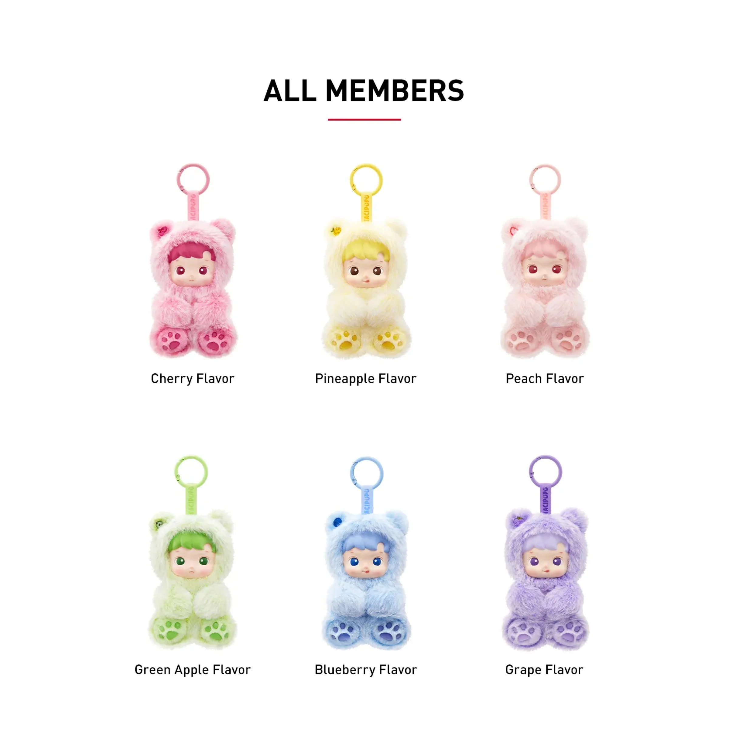 Pop Mart HACIPUPU Gummy Bear Series Vinyl Plush Pendant Blind Box - Image 2