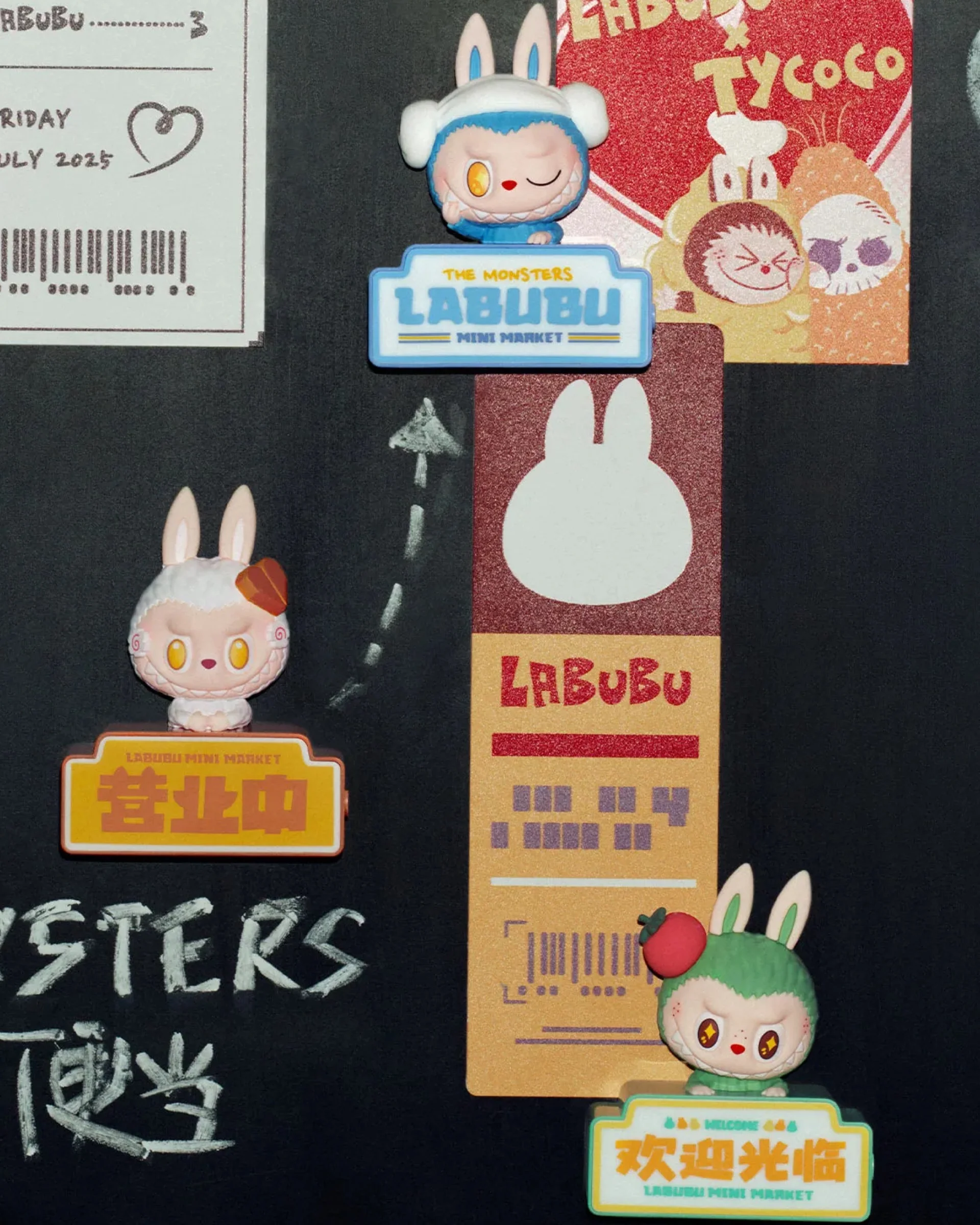 Pop Mart Labubu The Monsters Wacky Mart Series Fridge Magnet Blind Box - Image 6