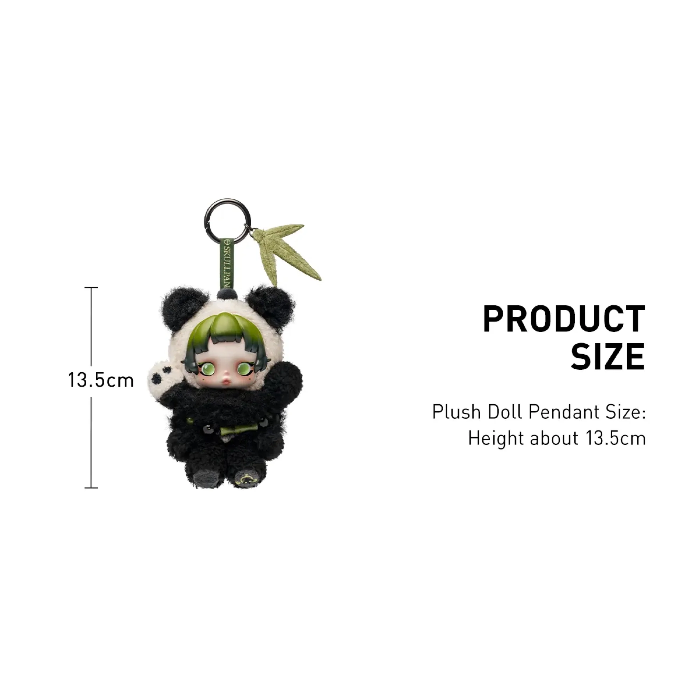 Pop Mart SKULLPANDA Lazy Panda Plush Doll Pendant - Image 2