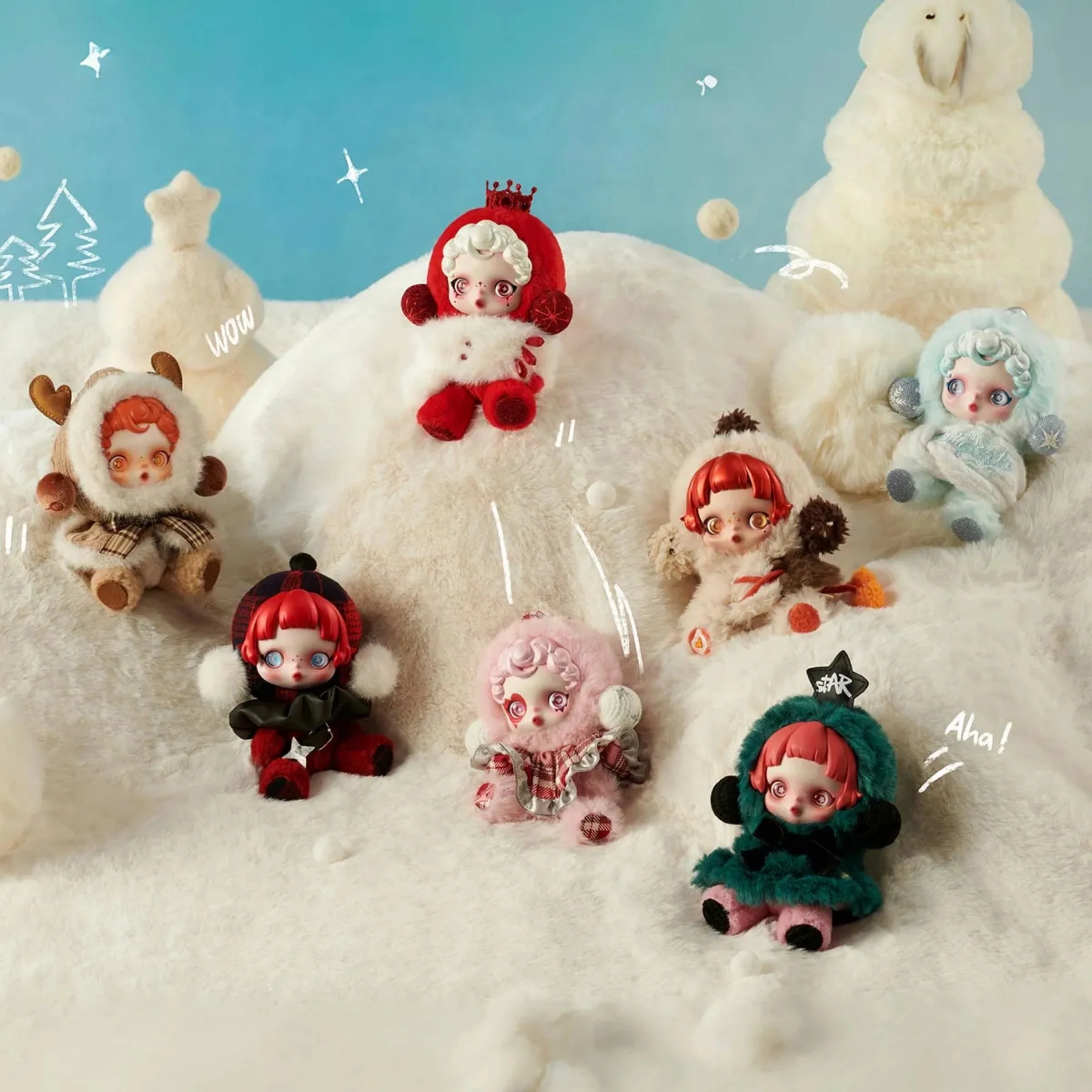 Pop Mart SKULLPANDA Winter Symphony Series Plush Pendant Blind Box - Image 2