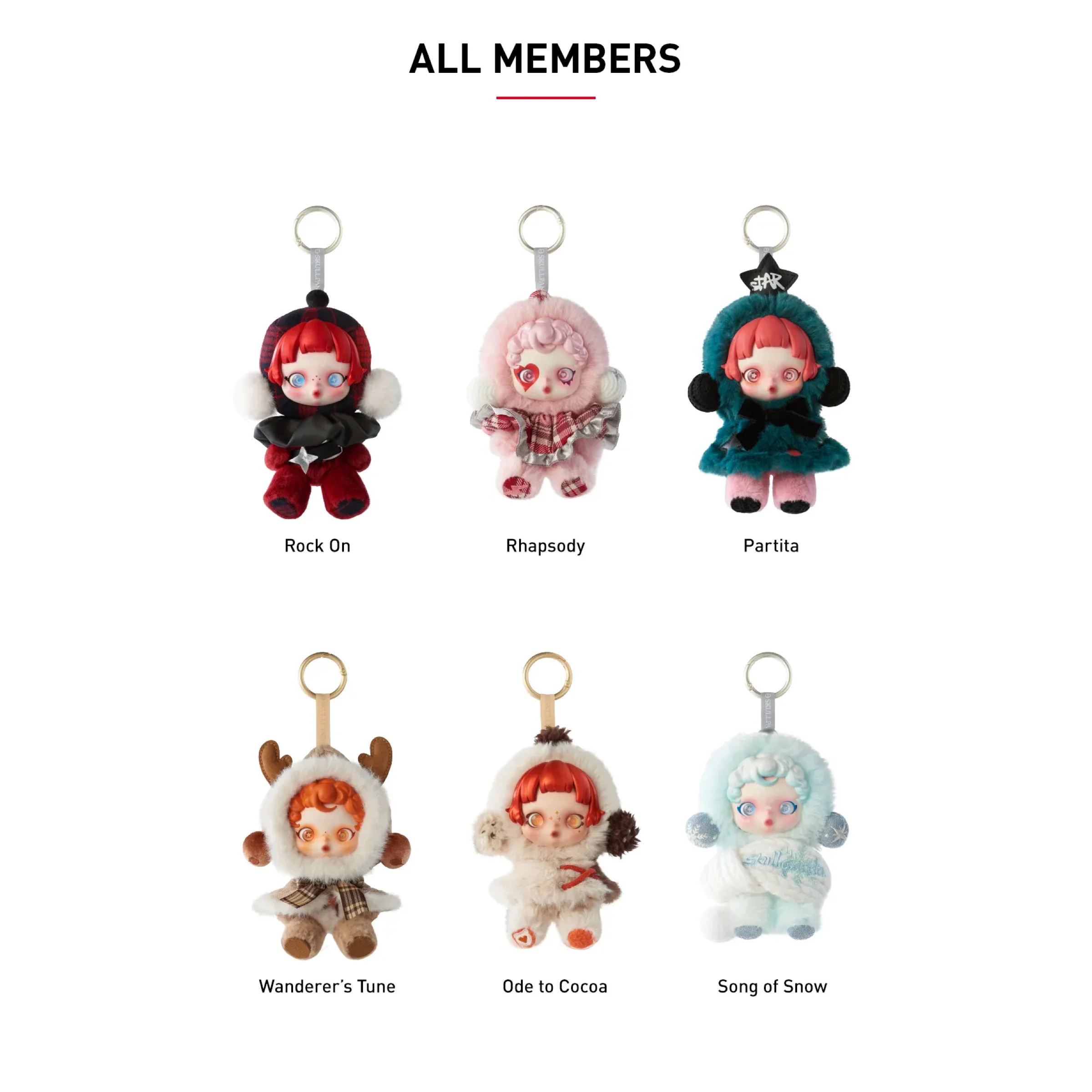 Pop Mart SKULLPANDA Winter Symphony Series Plush Pendant Blind Box - Image 3