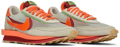 Sacai x Nike LD Waffle CLOT 'Net Orange Blaze' - Image 5