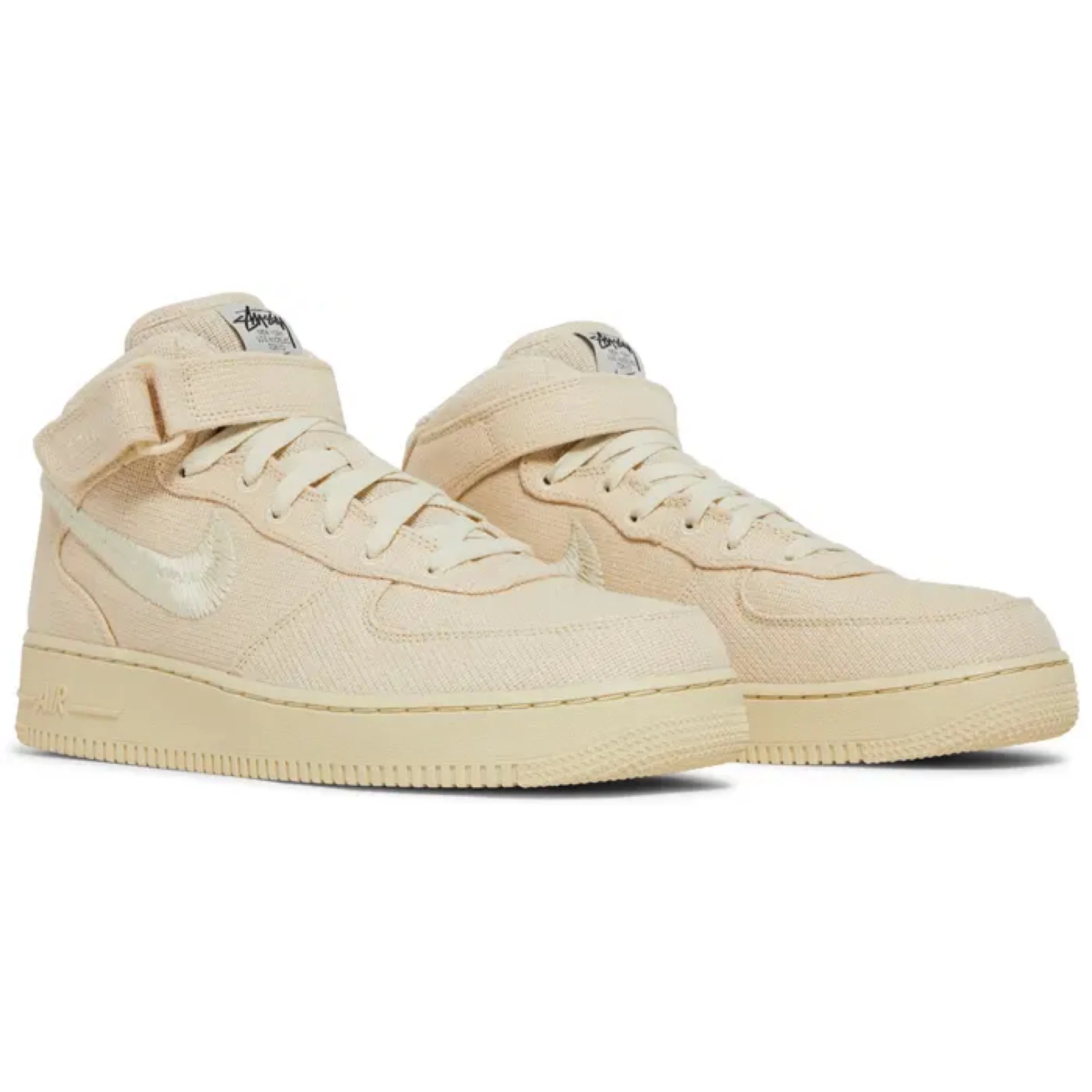 Stussy x Nike Air Force 1 Mid 'Fossil' - Image 5