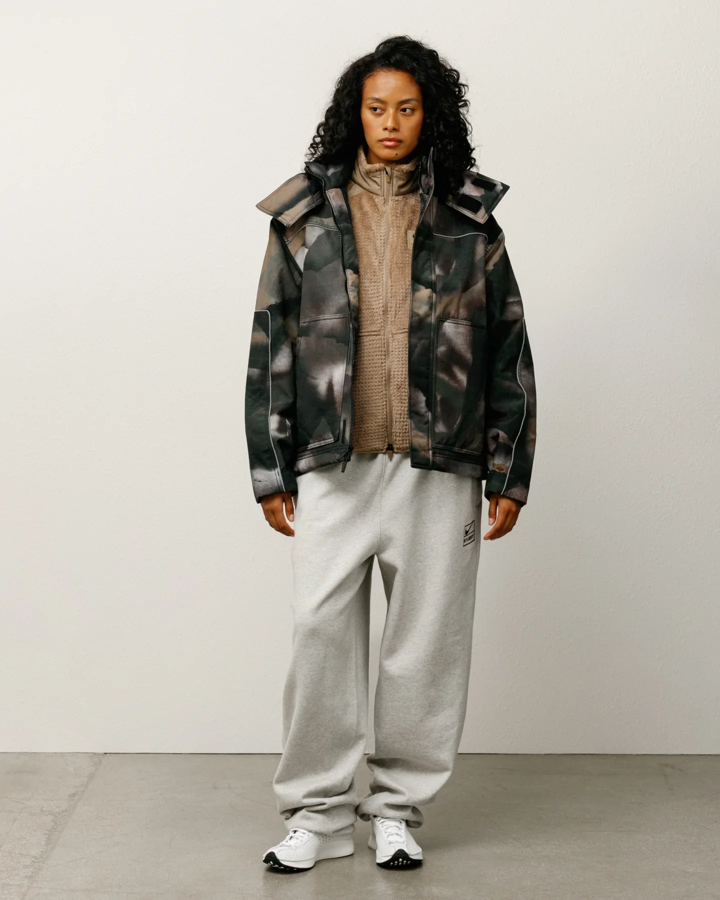 Stussy x Nike Fleece Pant - Grey Heather (FW25) - Image 5