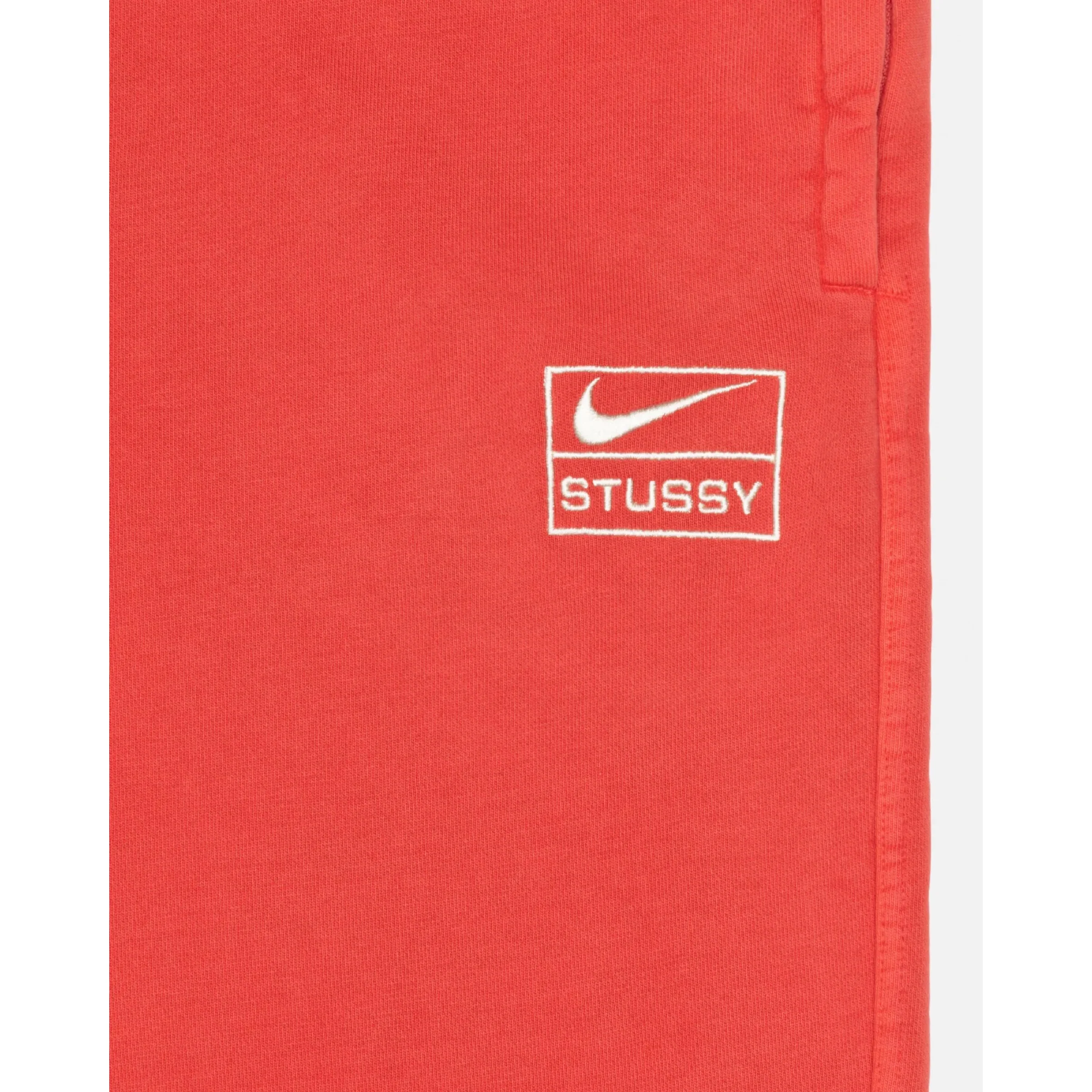 Stussy x Nike Pigment Dyed Fleece Sweatpants - Habanero Red - Image 4