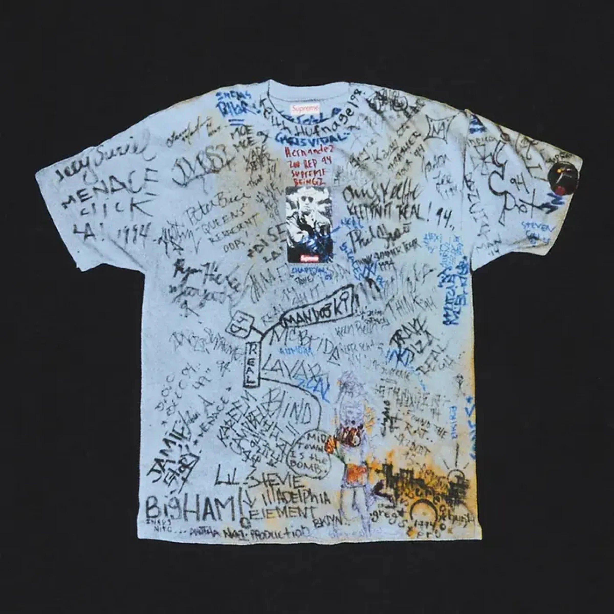 Supreme 30th Anniversary First Tee - Black (SS24) - Image 3