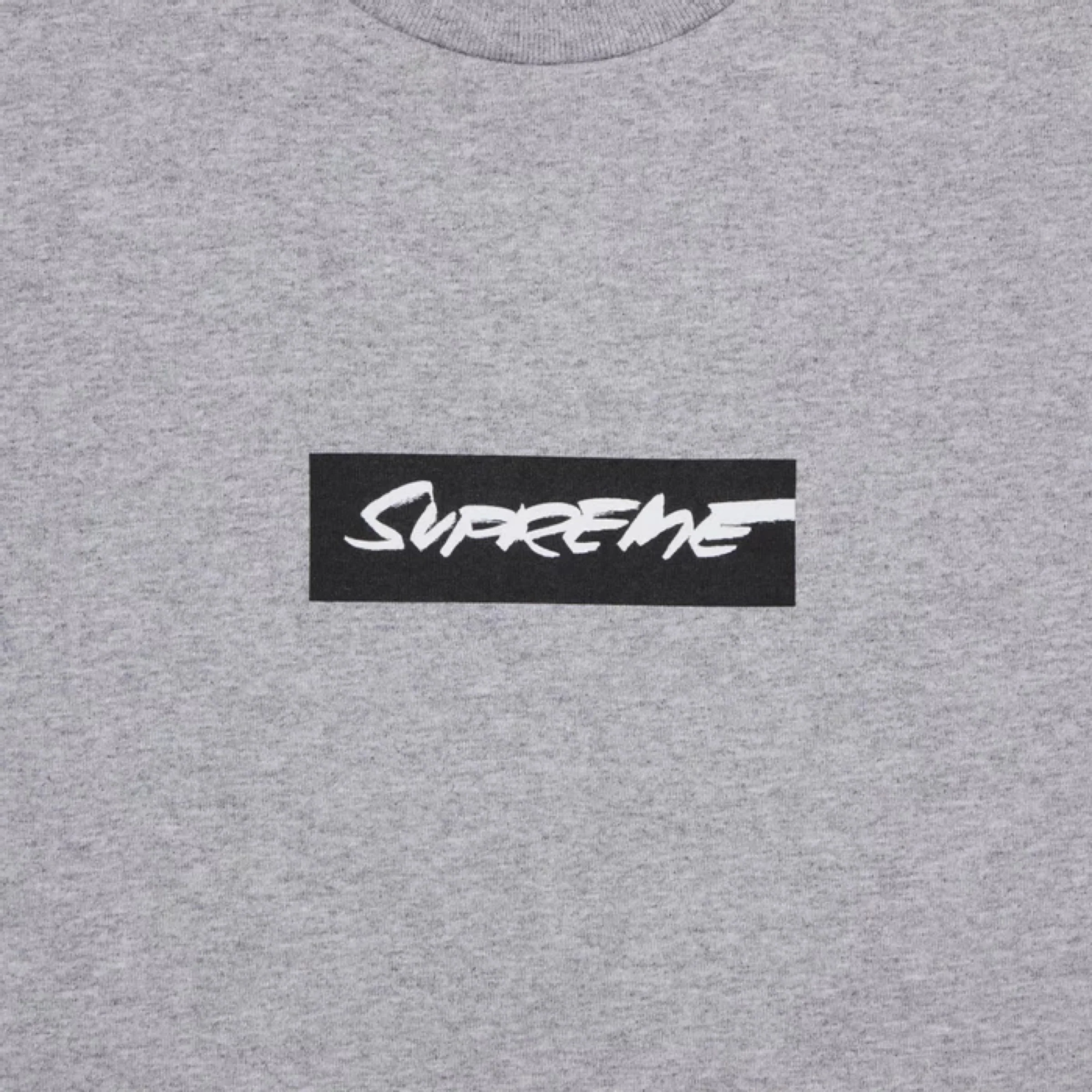 Supreme Futura Box Logo Tee - Heather Grey (SS24) - Image 3