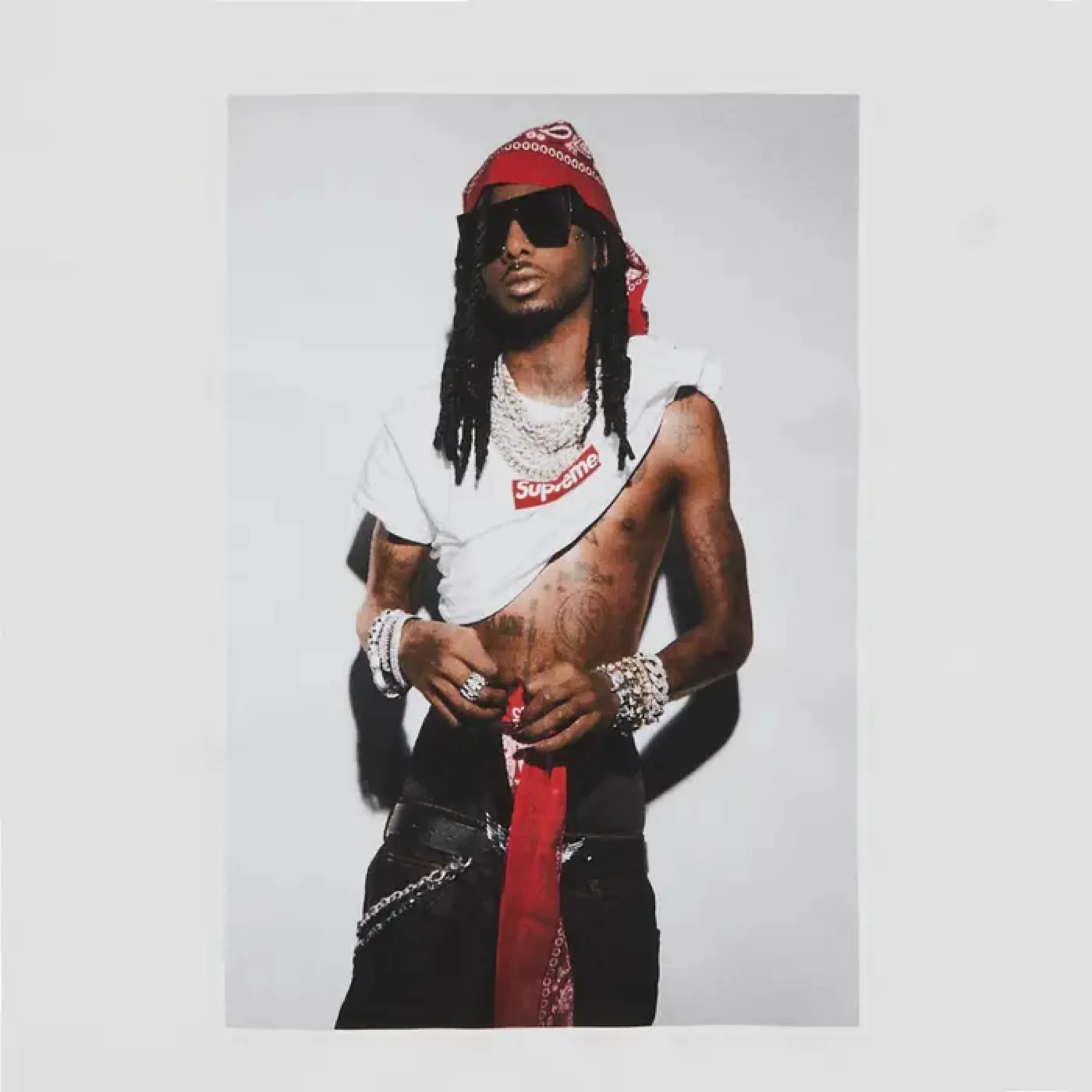 Supreme Playboi Carti Tee - White (FW25) - Image 2