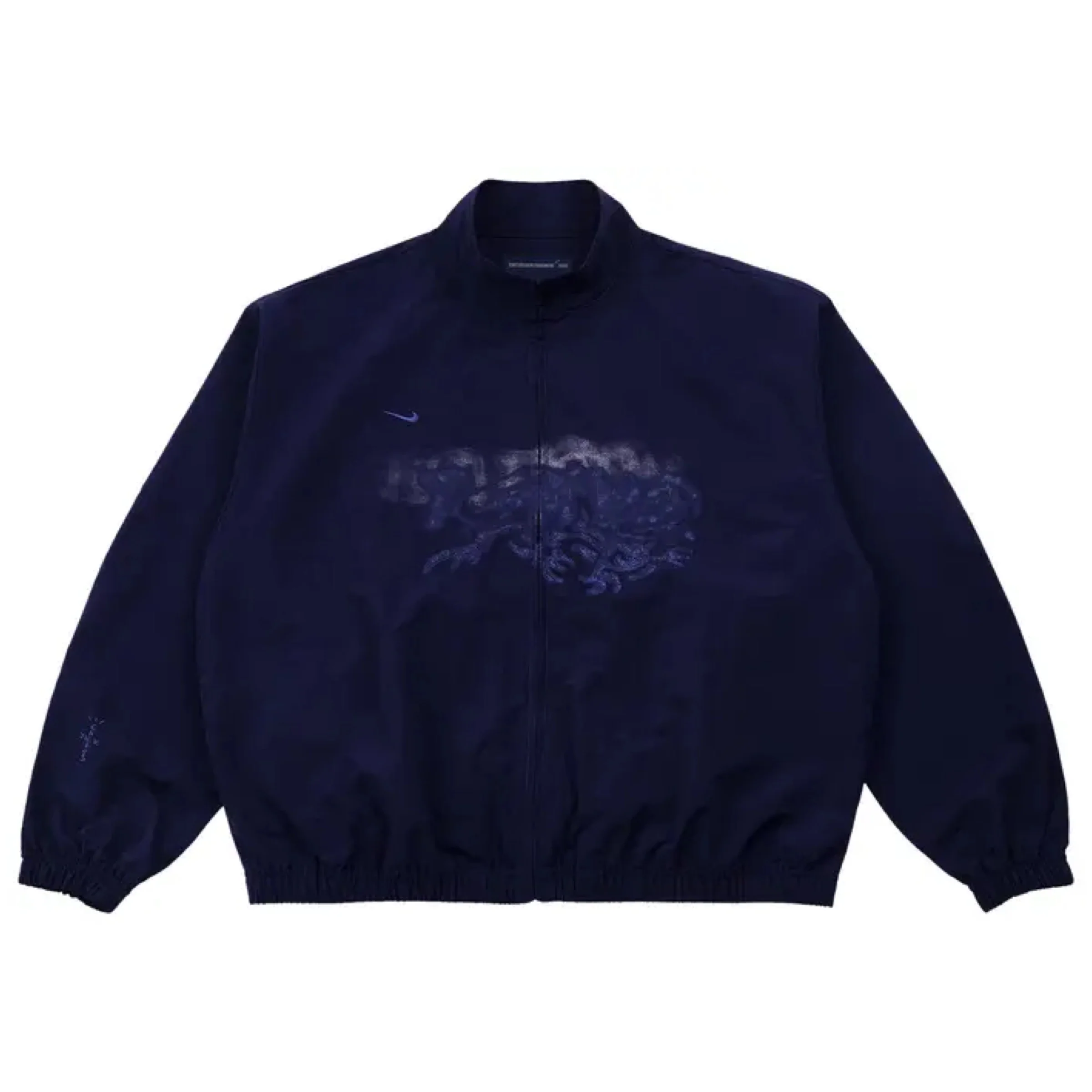 Travis Scott Cactus Jack x Fragment x Nike Tokyo Windbreaker Zip Jacket - Navy