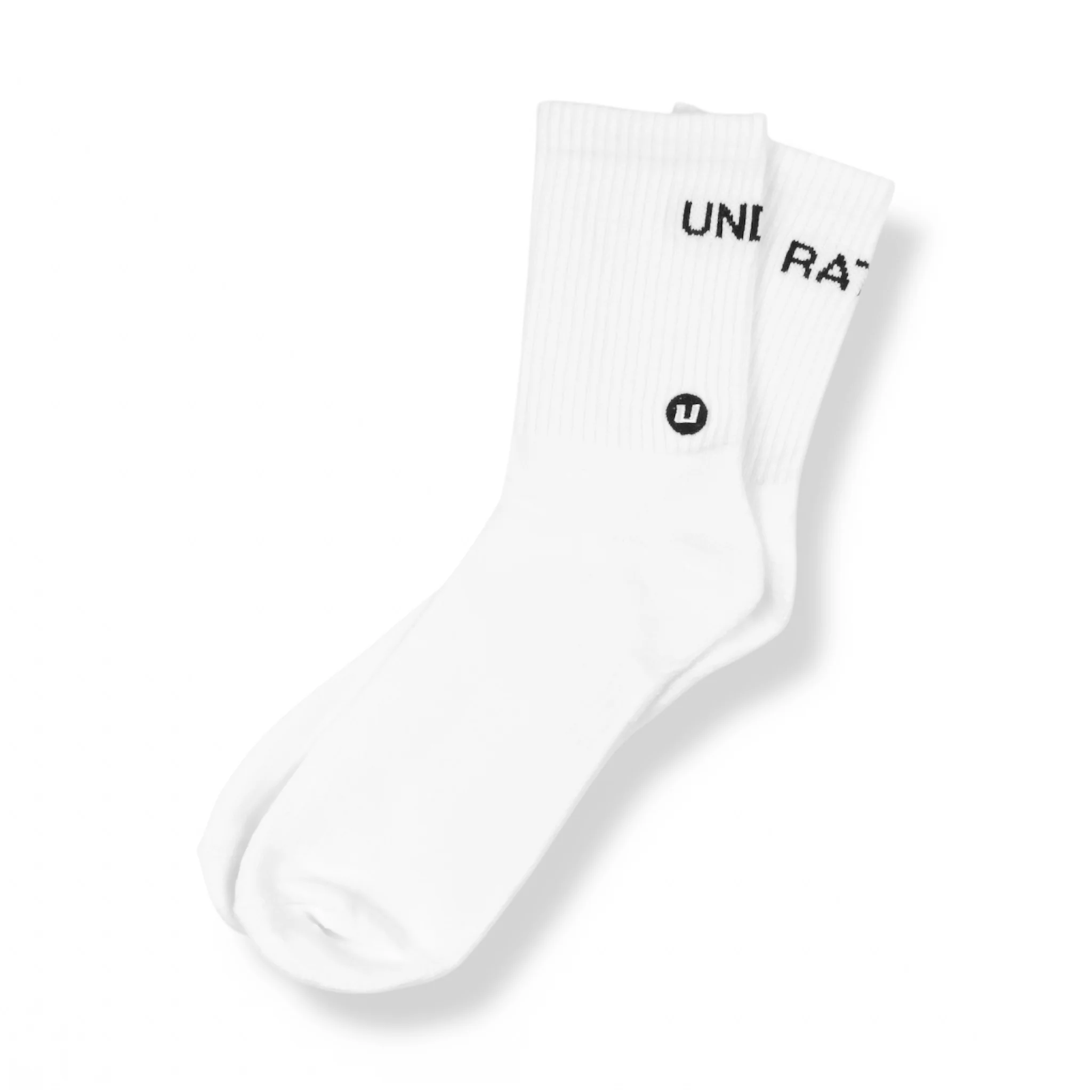 UNDERRATED Crew Socks - White - Image 7