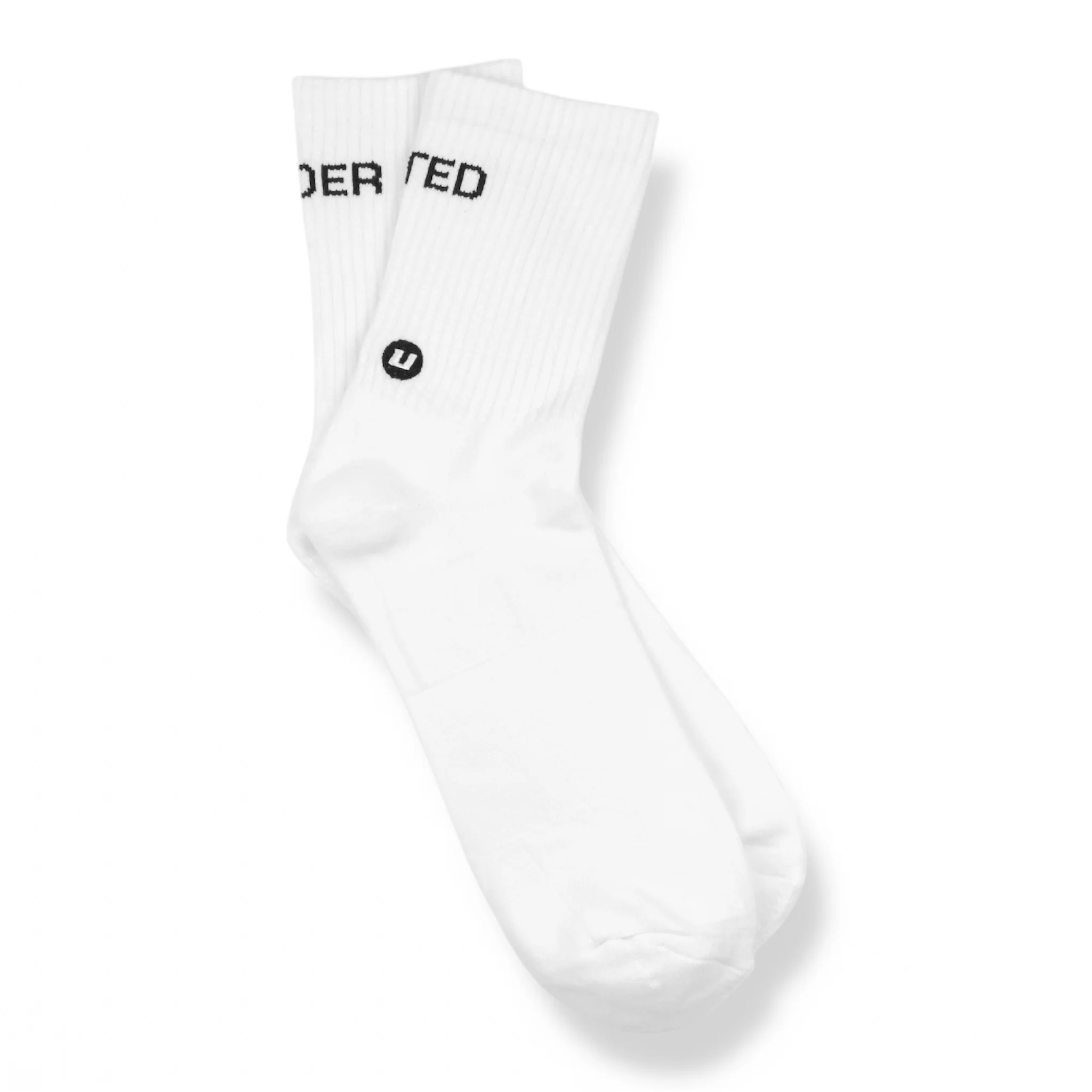 UNDERRATED Crew Socks - White - Image 8