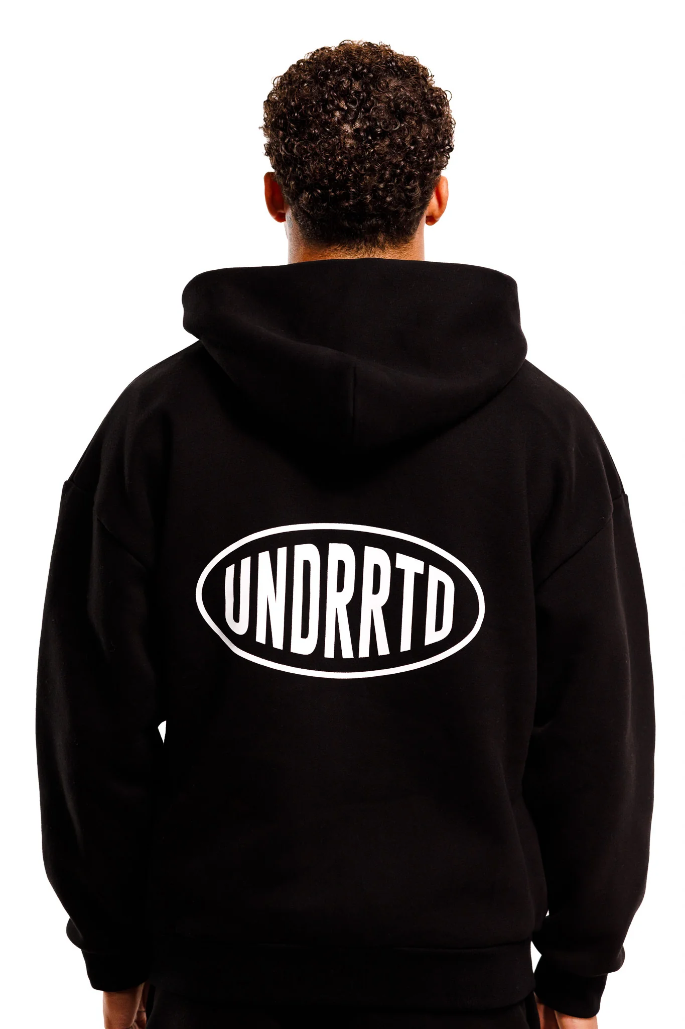 UNDERRATED Stamp Zip Hoodie - Black - Image 11