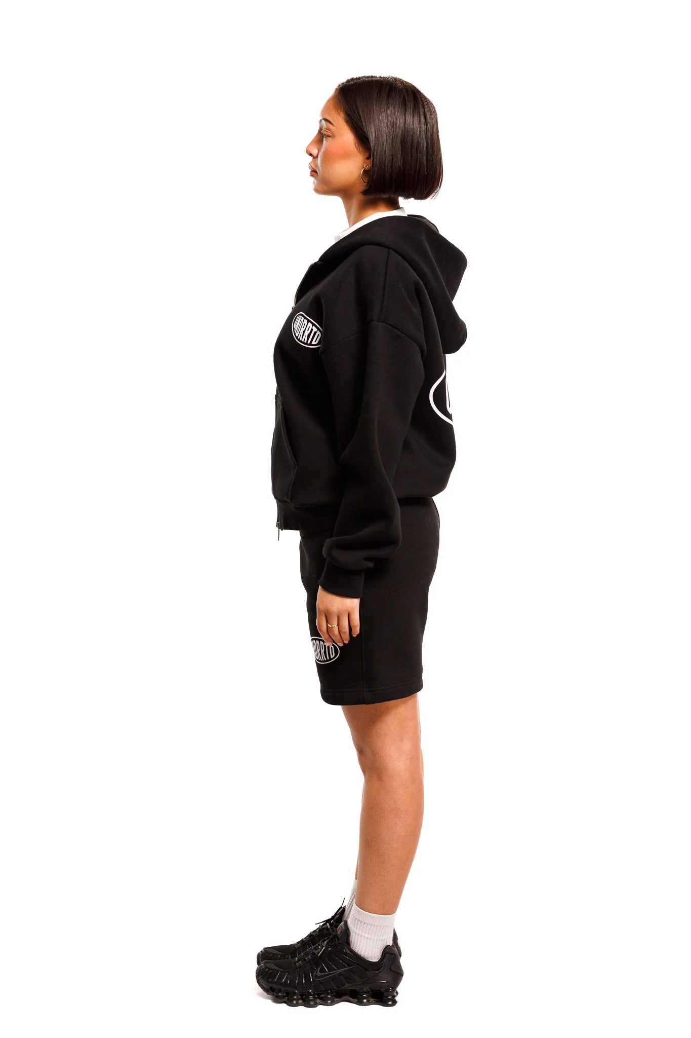 UNDERRATED Stamp Zip Hoodie - Black - Image 9