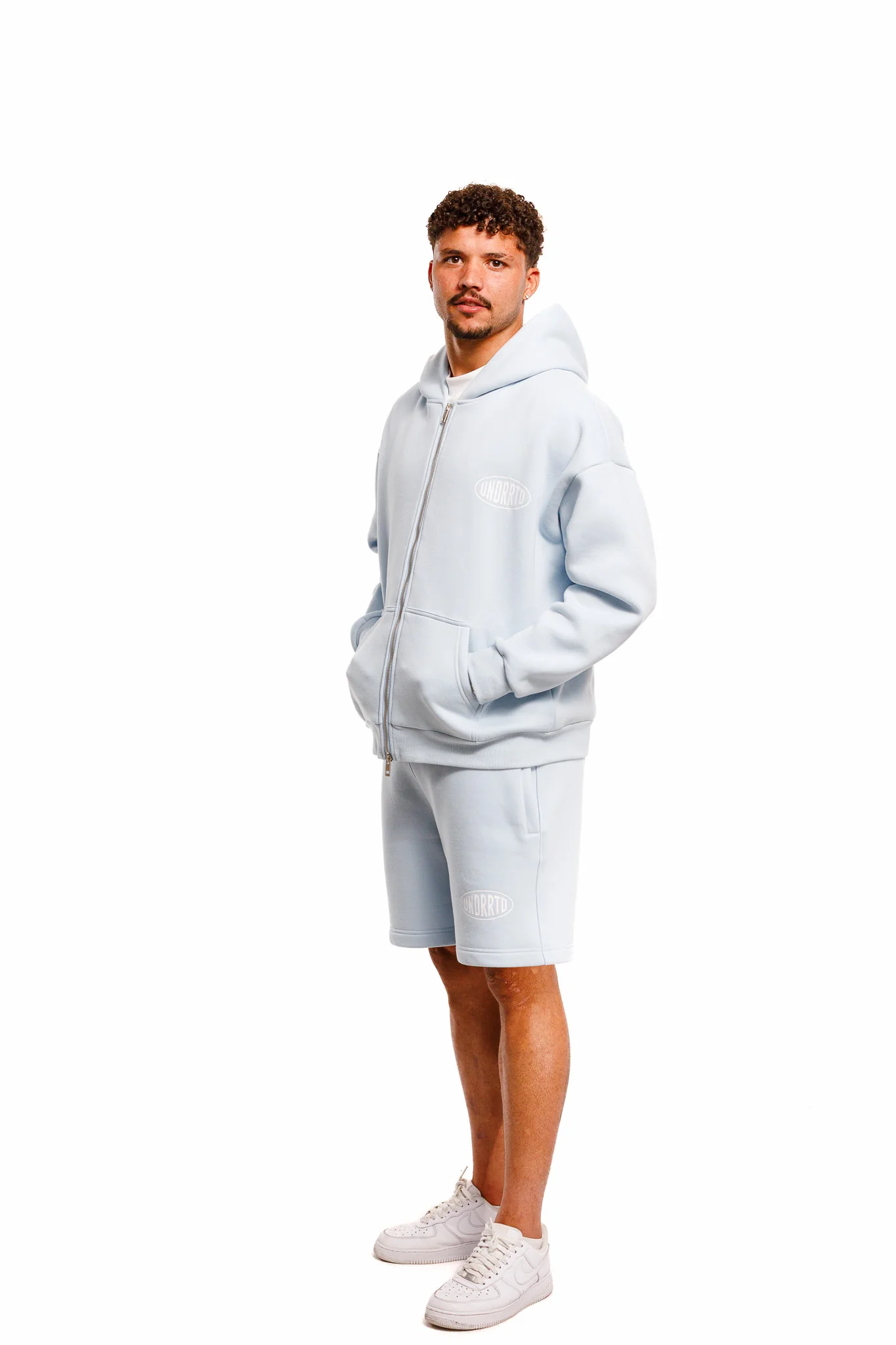 UNDERRATED Stamp Zip Hoodie - Powder Blue - Image 11