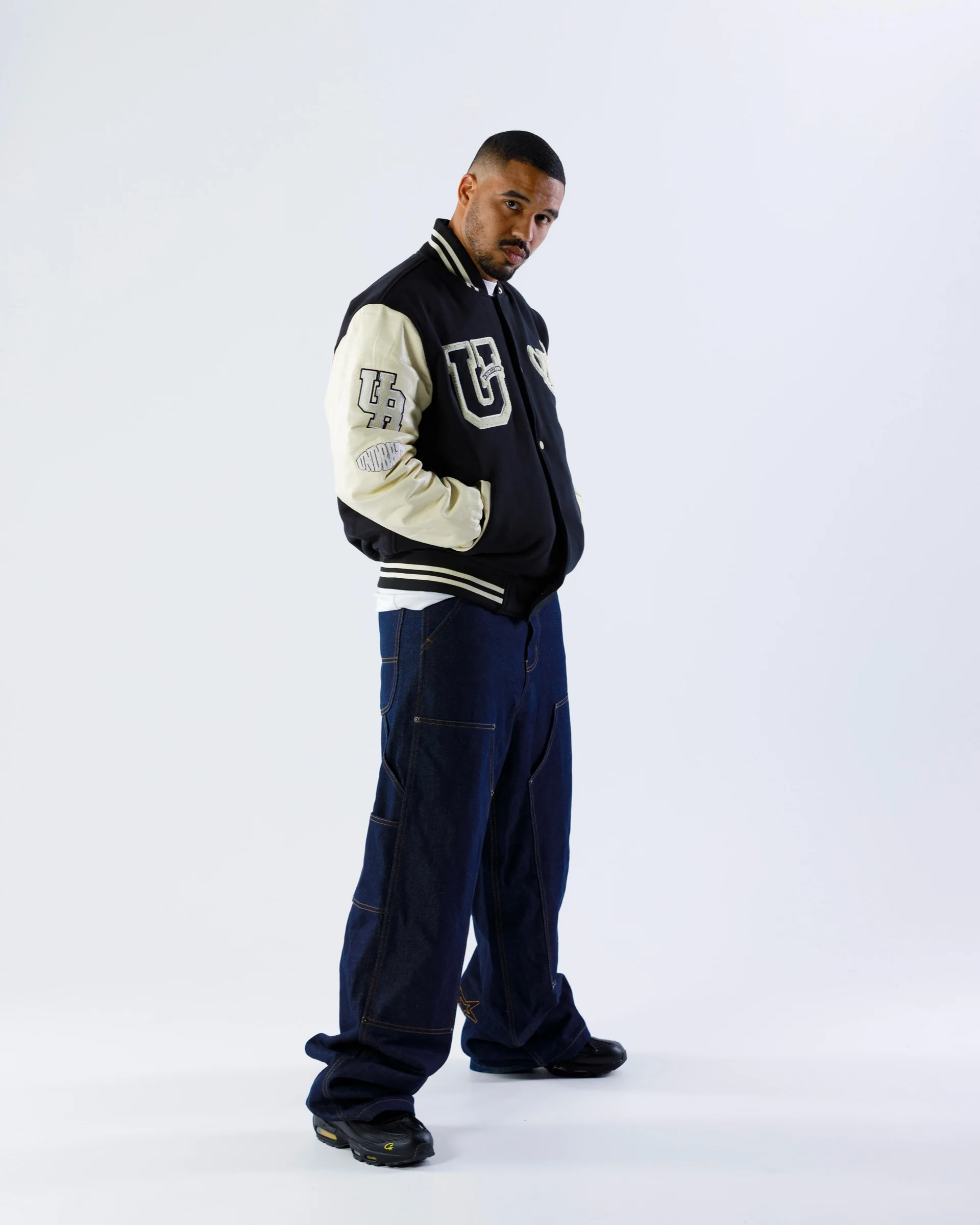 UNDERRATED x IMMORTAL FATE Varsity Jacket - Black/Cream - Image 7